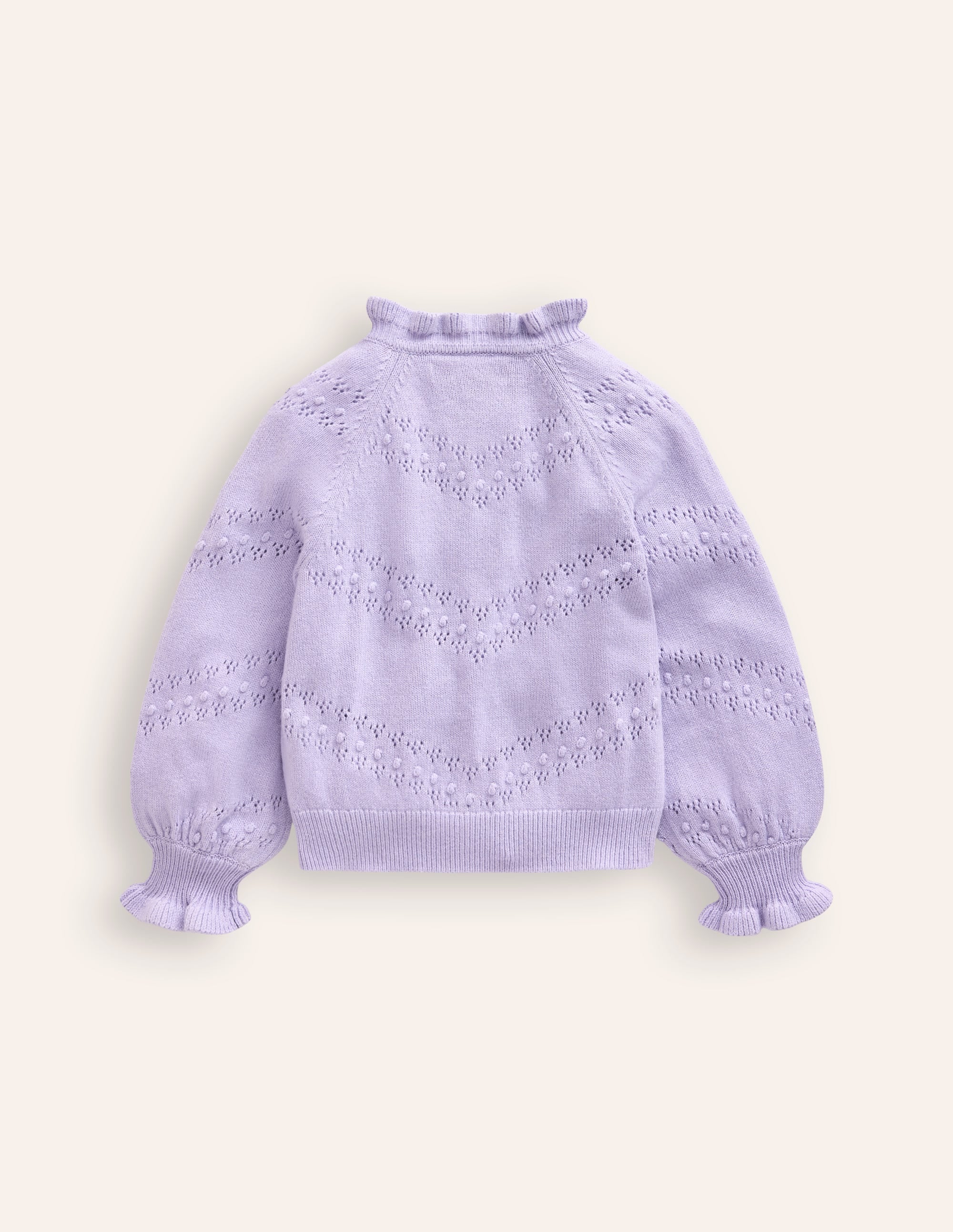 Faye Embroidered Cardigan-Misty Lavender - Image 2