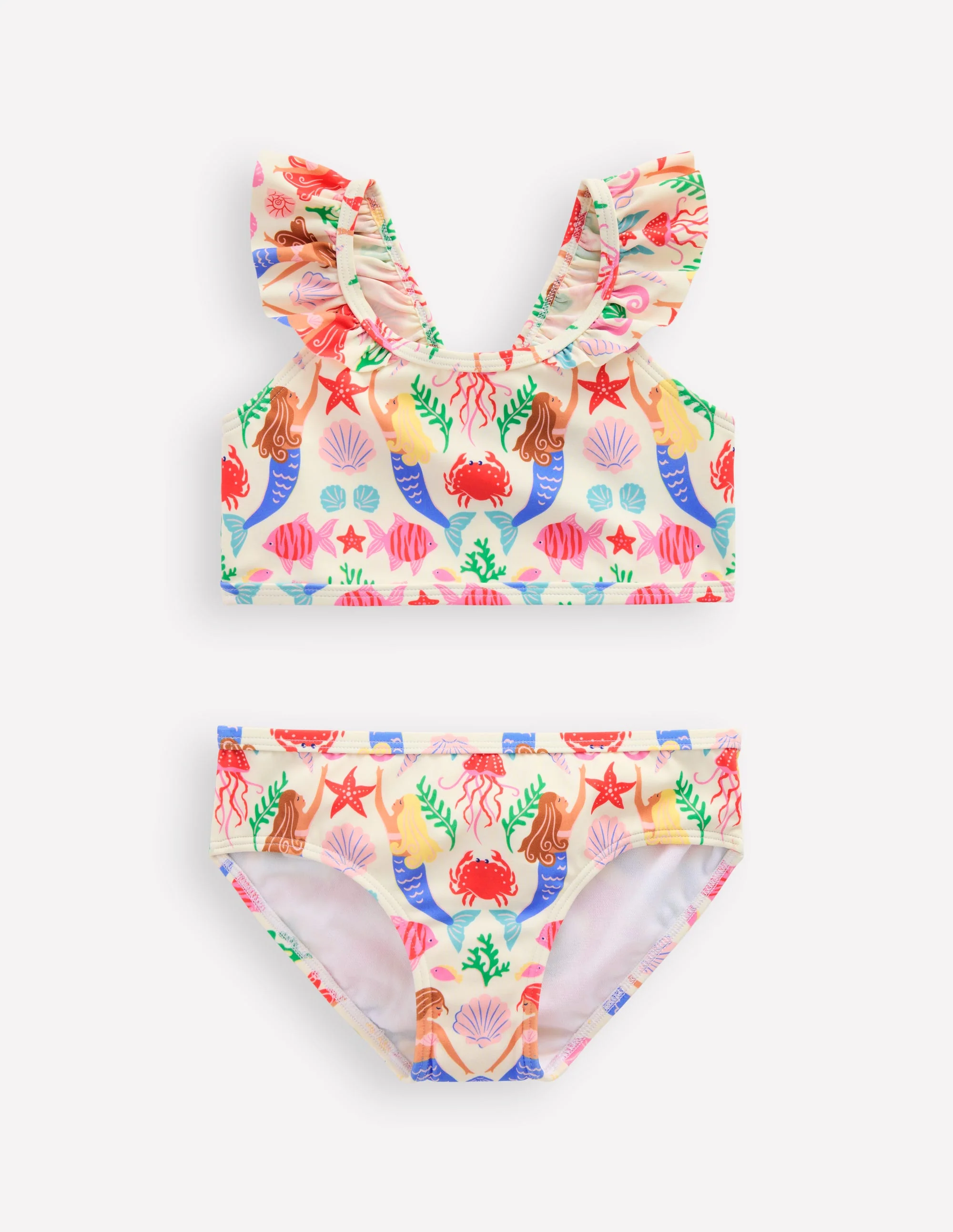 Frill Strap Bikini-Ivory Mermaid - Image 2