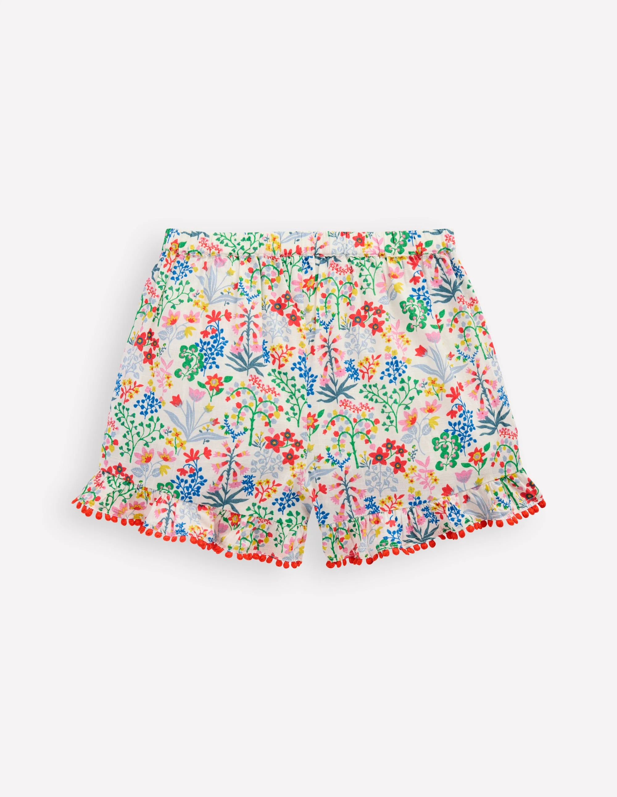Frill Woven Shorts-Multi Floral - Image 2