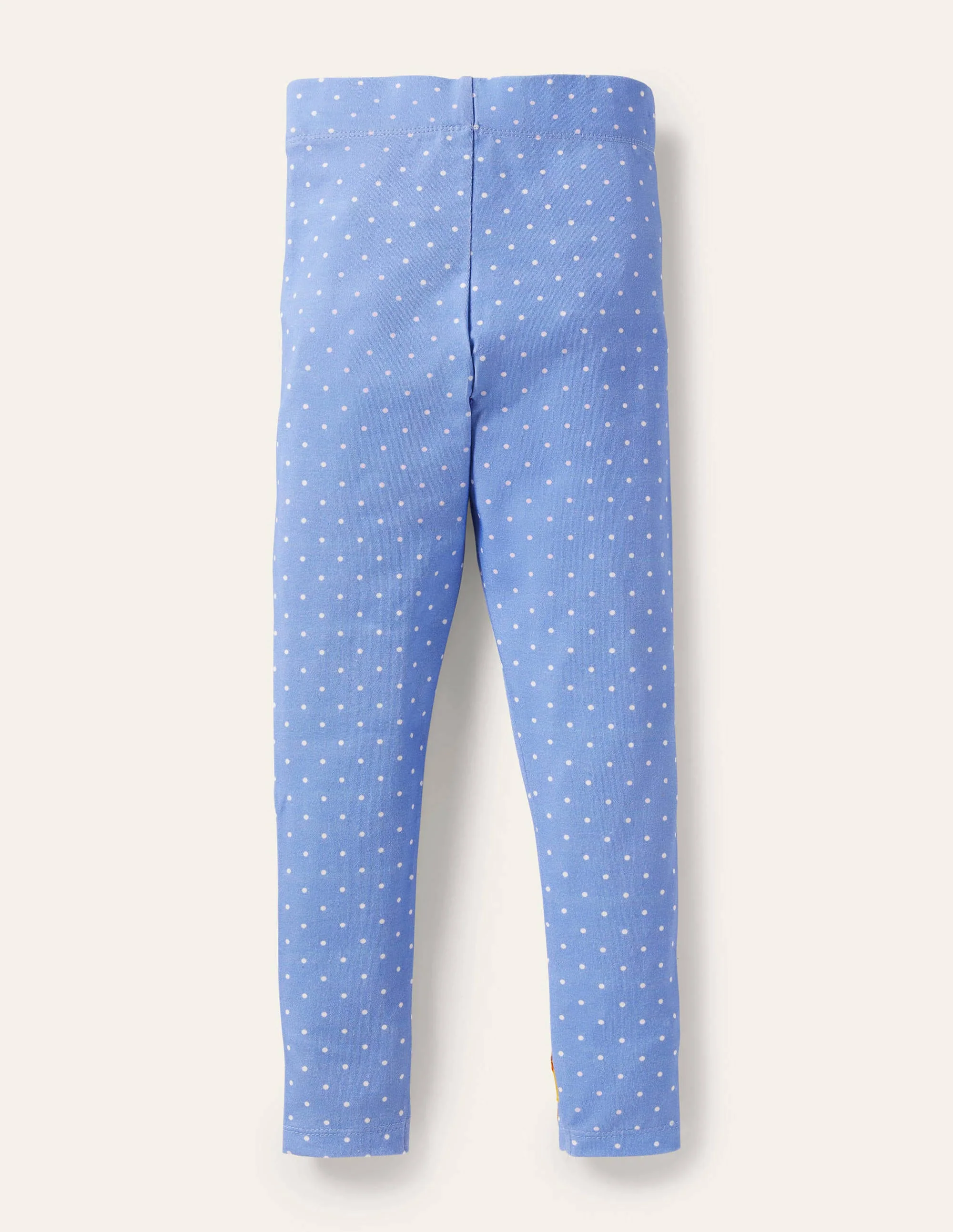 Fun Appliqué Leggings-Bright Bluebell Pin Spot Bunny - Image 2