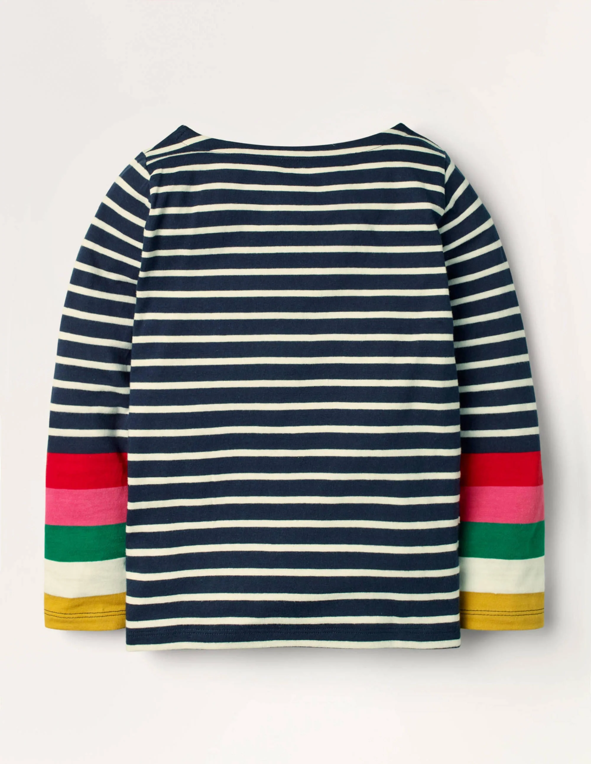 Fun Breton-Ivory/ Navy Rainbow Cuff - Image 2