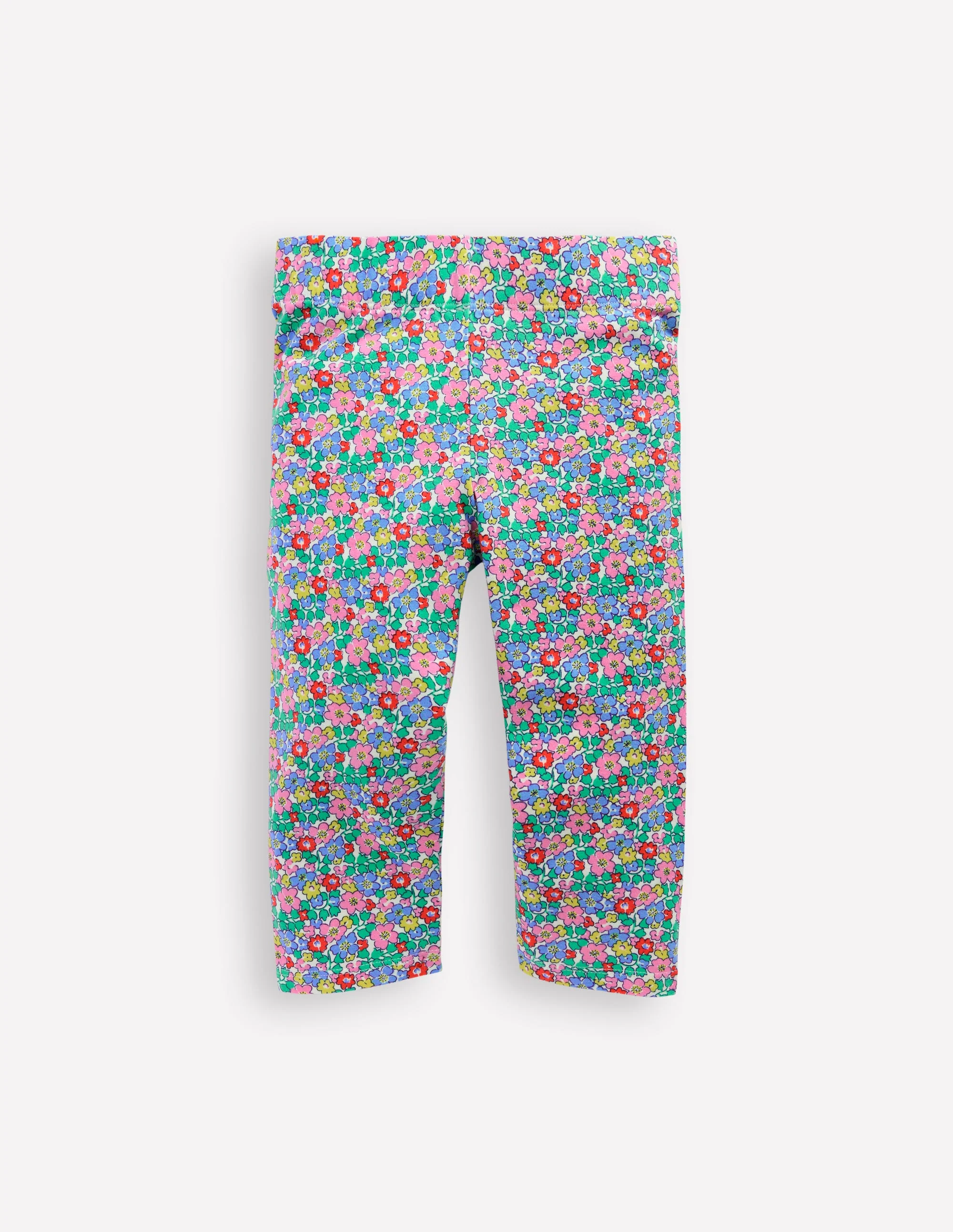 Fun Cropped Leggings-Multi Flowerbed