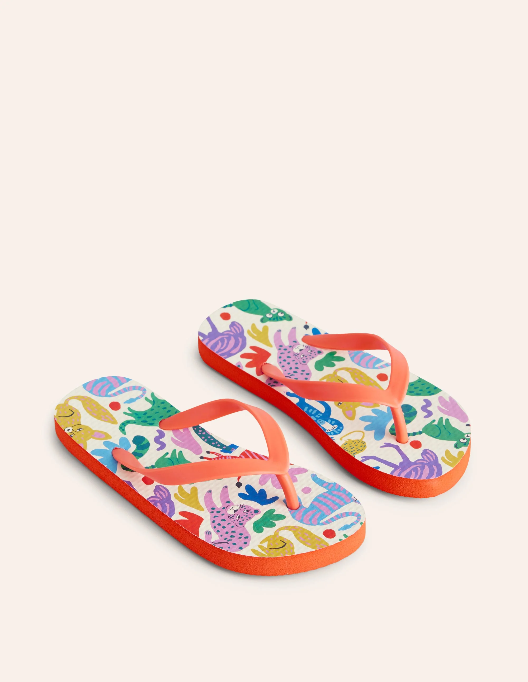 Fun Flip Flops-Multi Safari Friends - Image 2