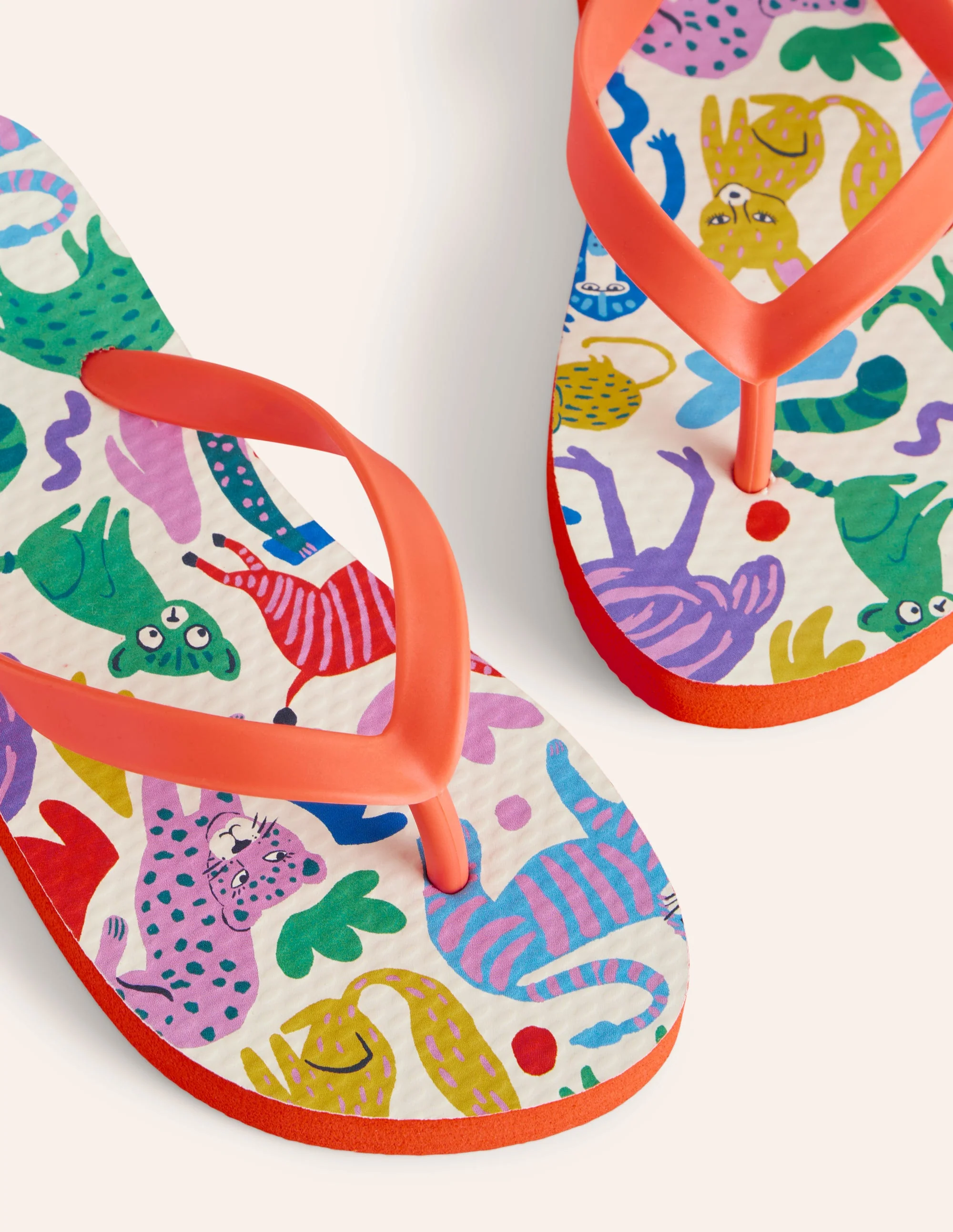Fun Flip Flops-Multi Safari Friends - Image 3