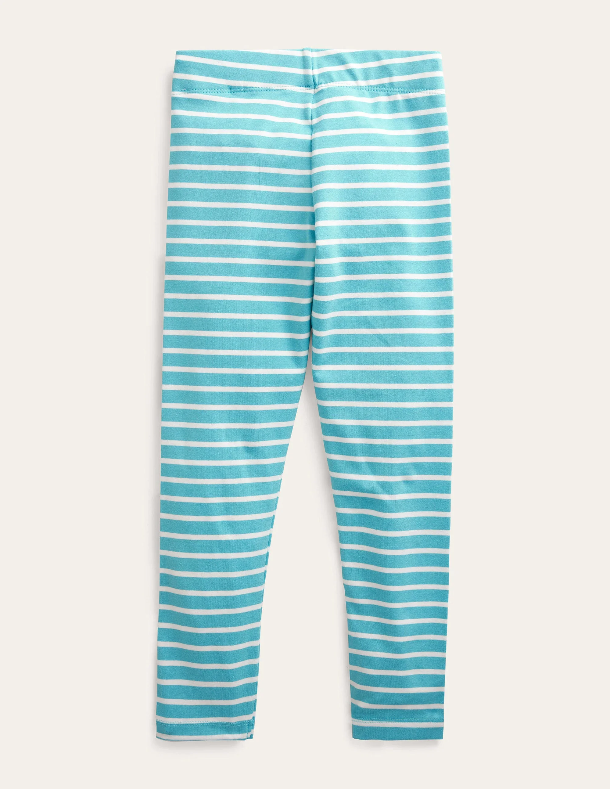 Fun Leggings-Aqua Blue/Ivory - Image 2