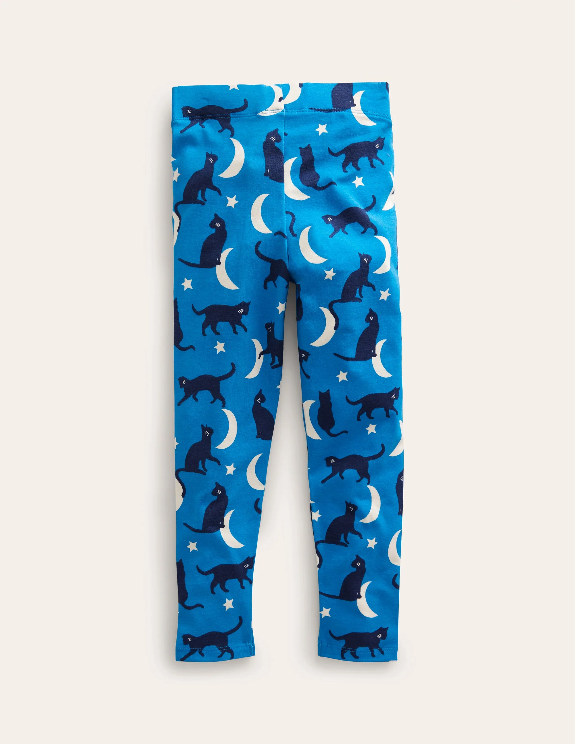 Fun Leggings-Bright Blue Cats - Image 2