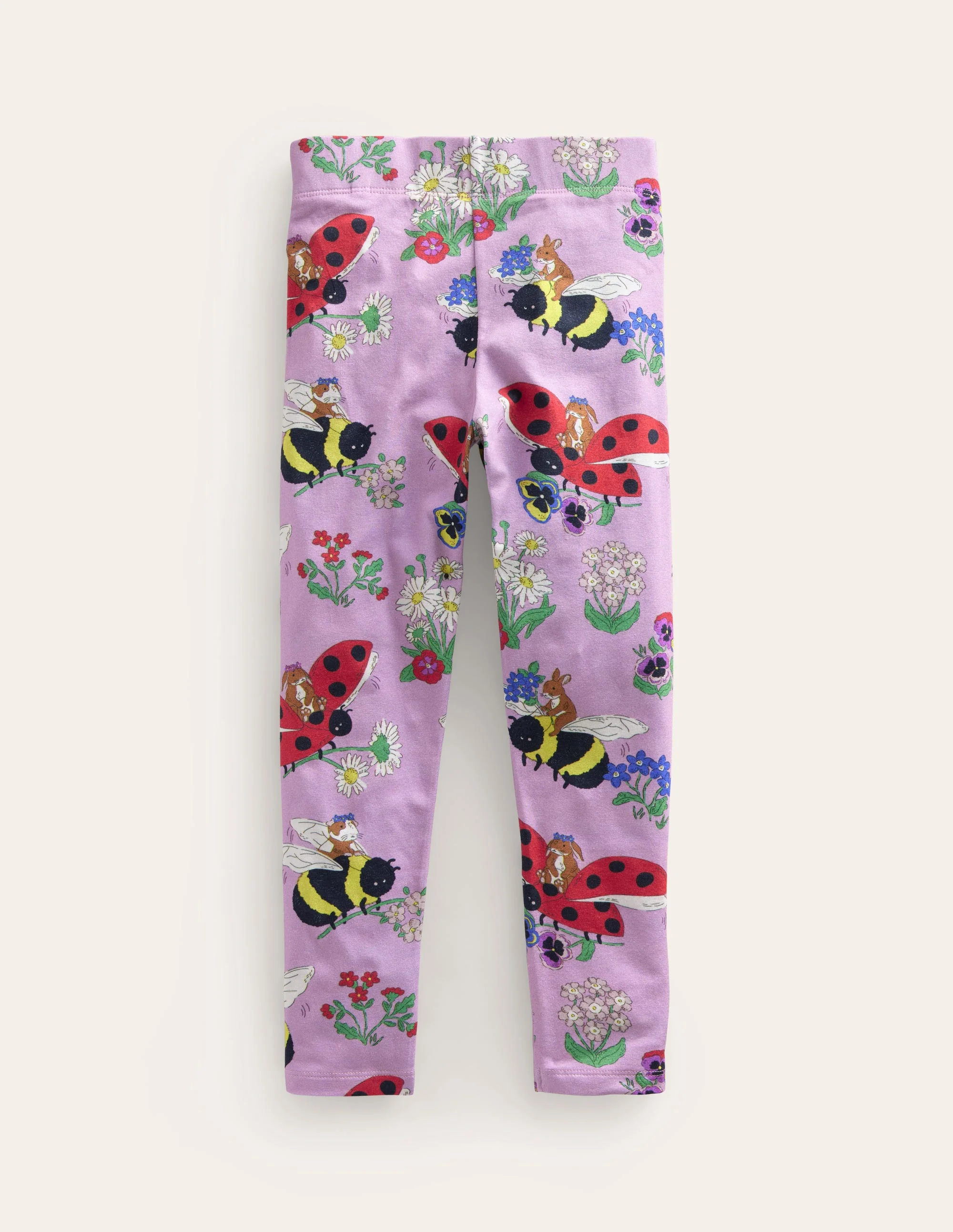 Fun Leggings-Sugared Almond Pink Meadows - Image 2