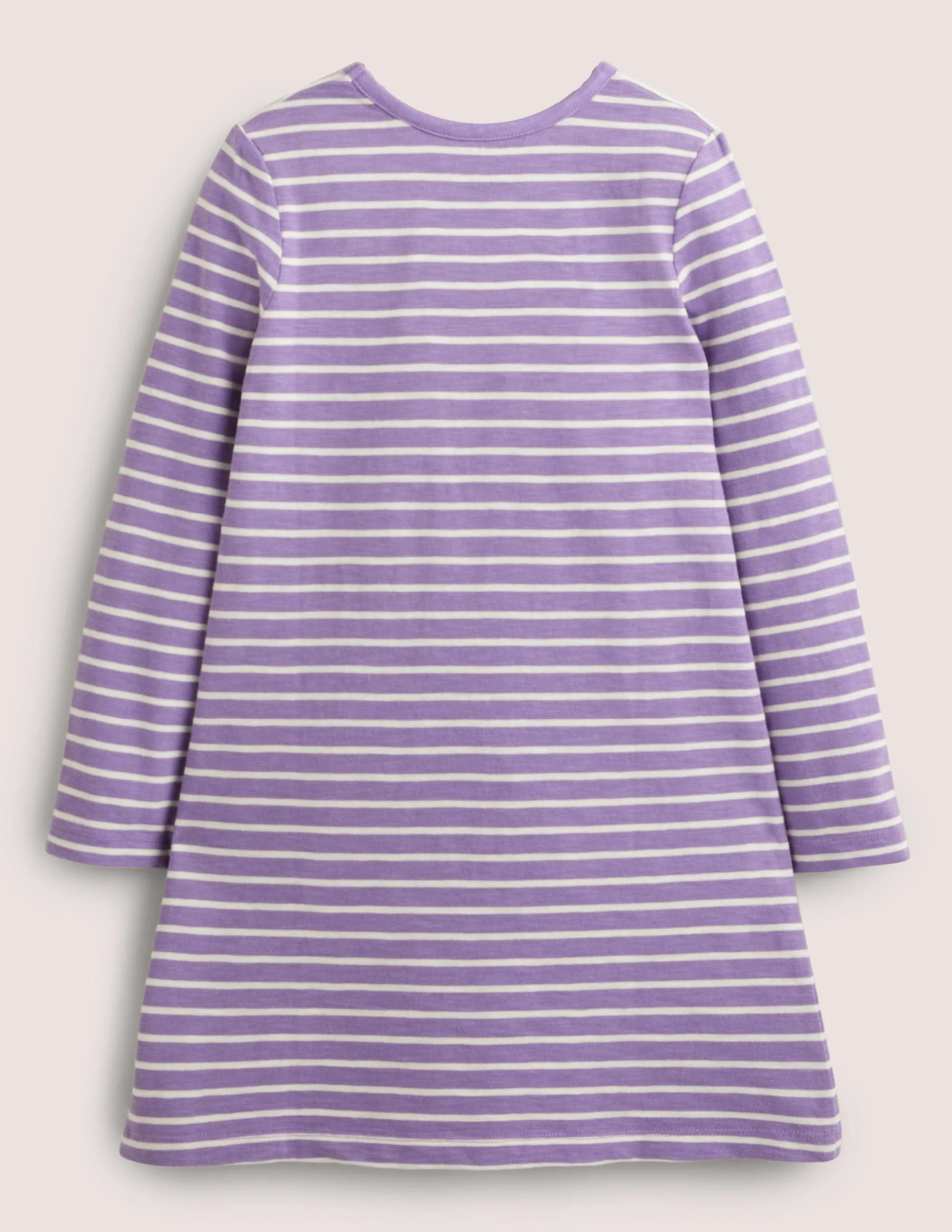Fun Pocket Jersey Dress-Aster/Ivory Foil Spot - Image 2