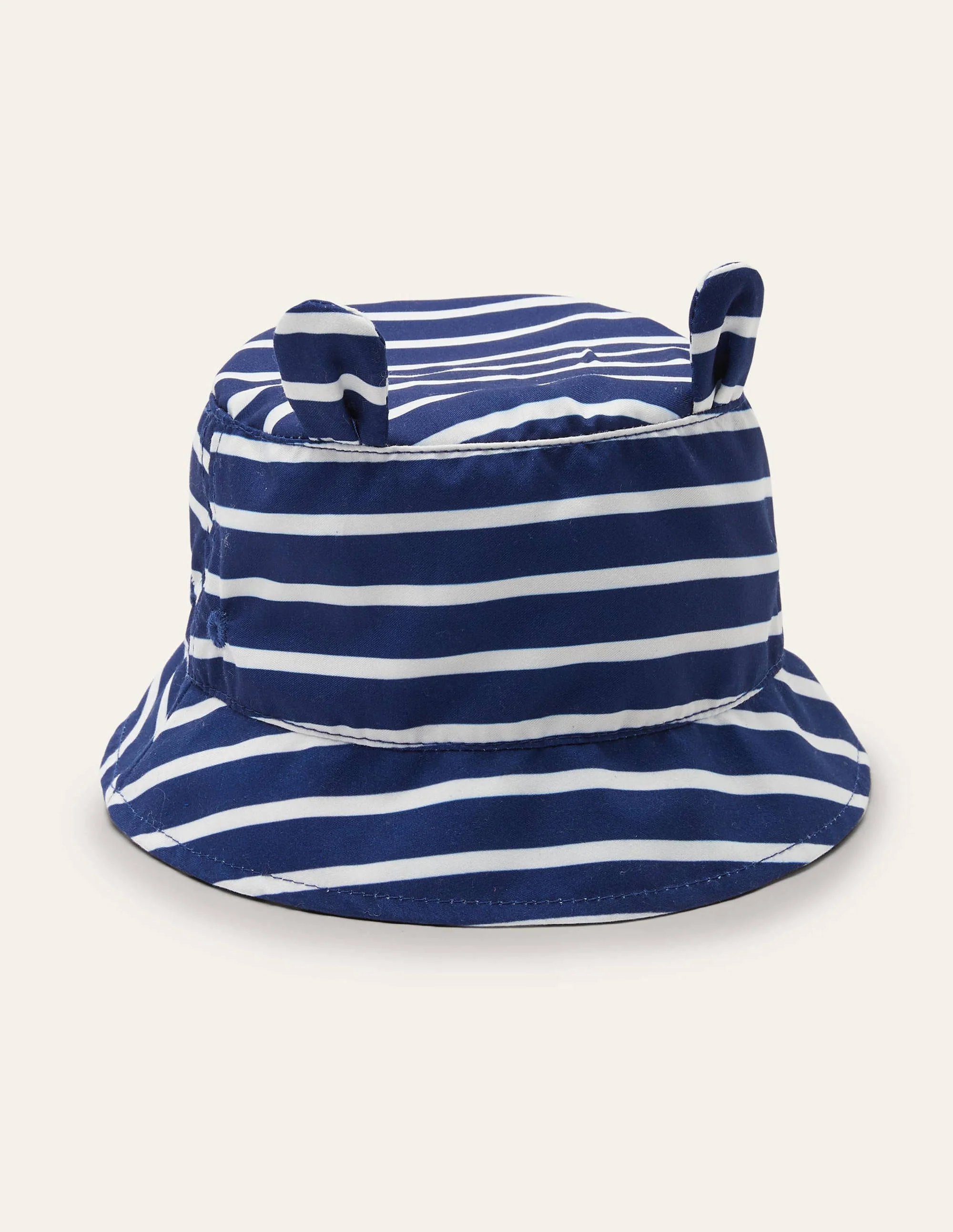 Fun Stripe Woven Hat-College Navy/Ivory