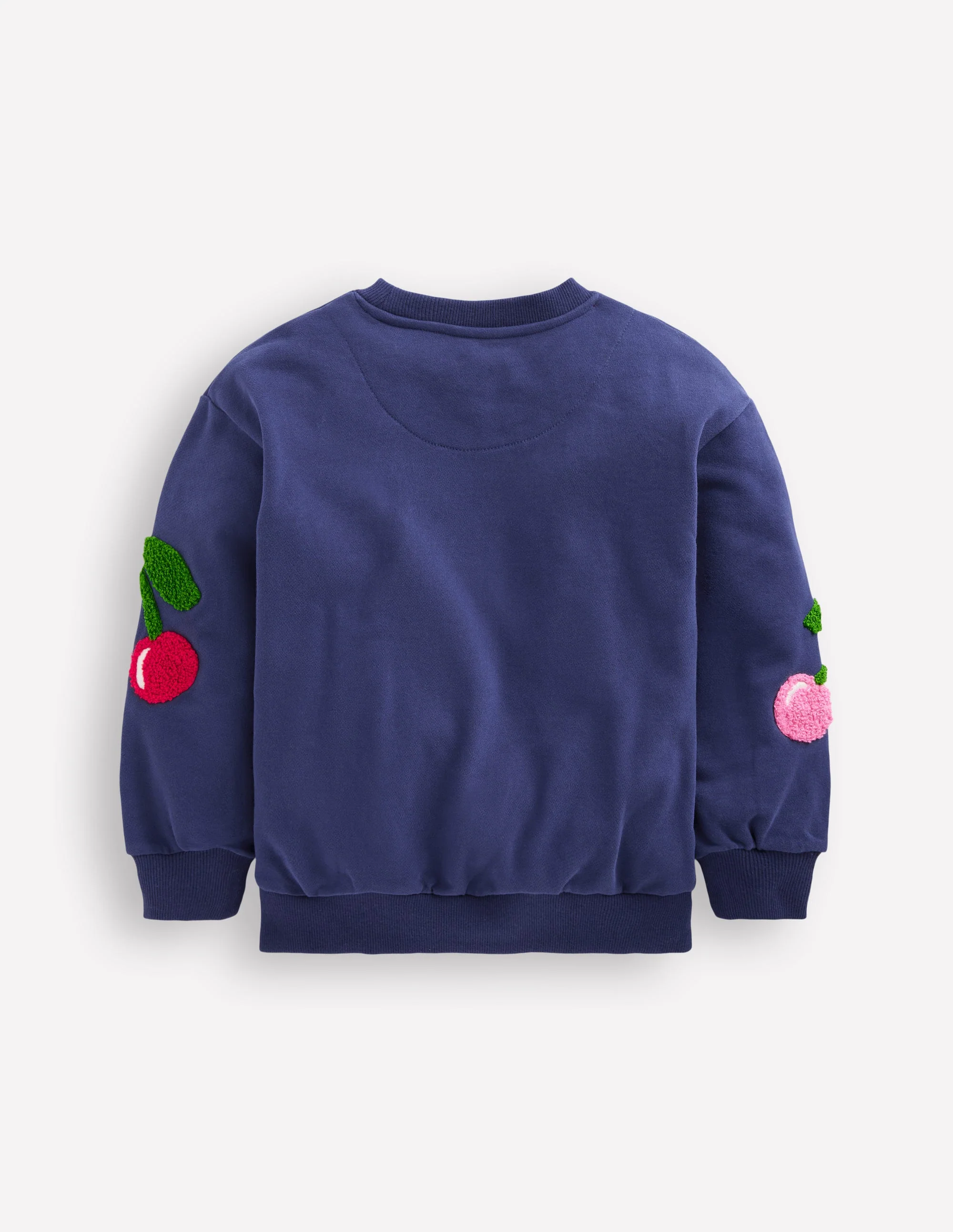 Graphic Boucle Sweatshirt-Starboard Blue Cherries - Image 2