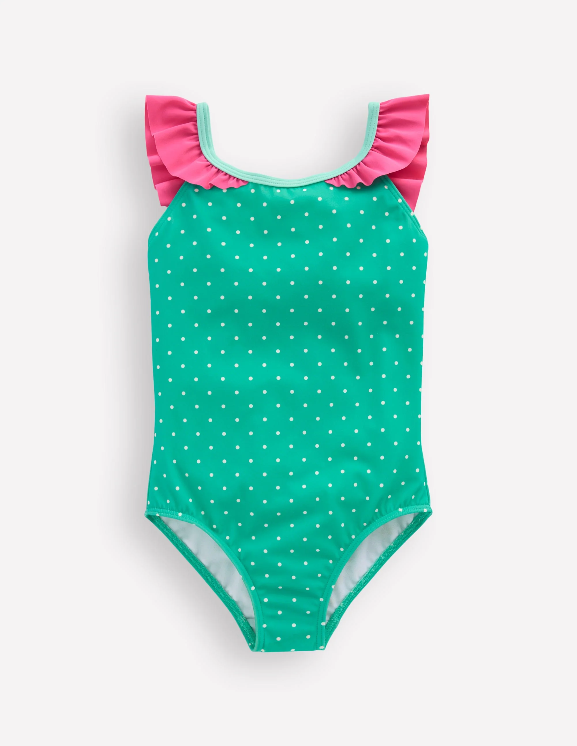Hallie Frill Strap Swimsuit-Aqua Sea Blue Turtle - Image 2