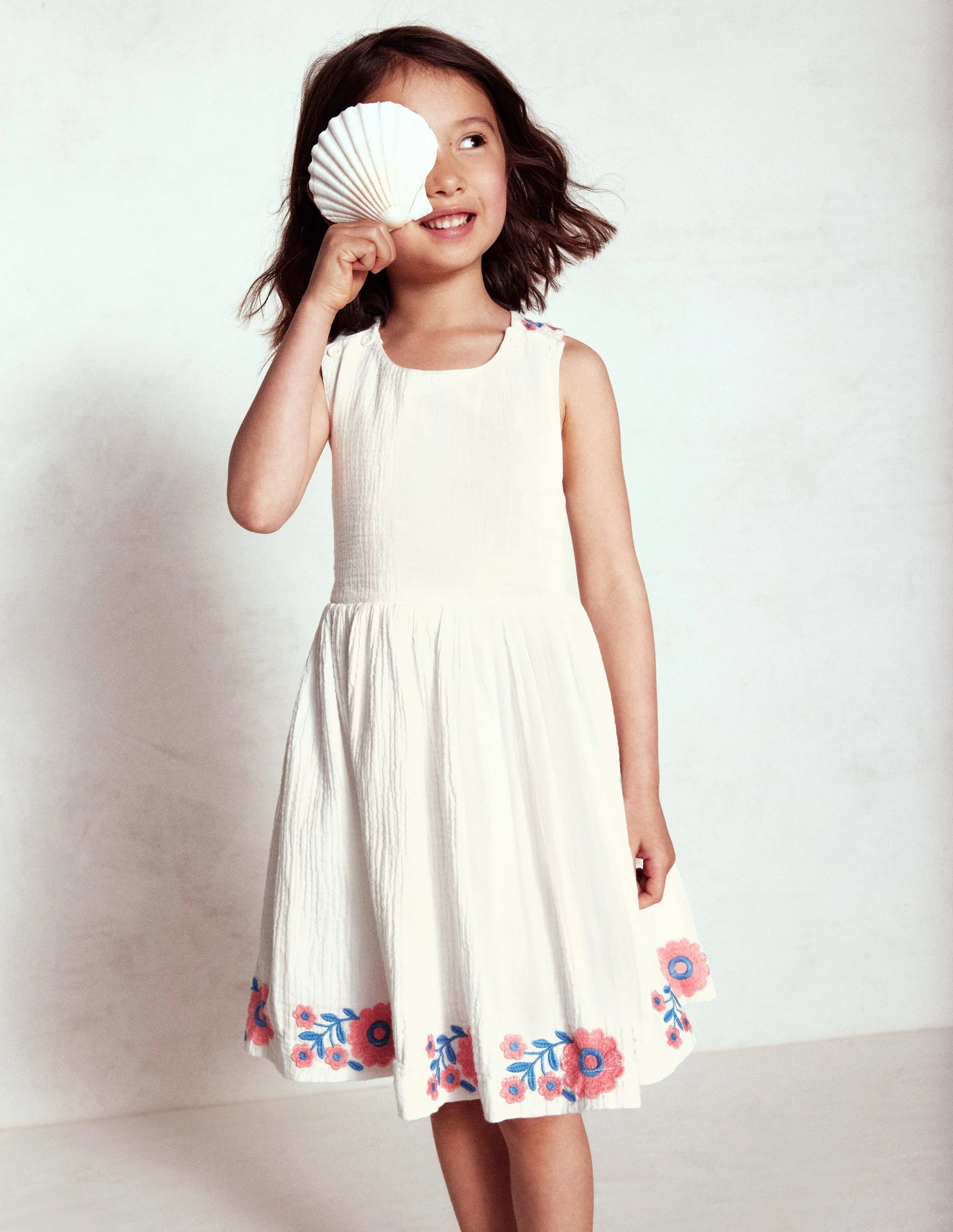 Harper Cross-Back Dress-White Embroidered - Image 7