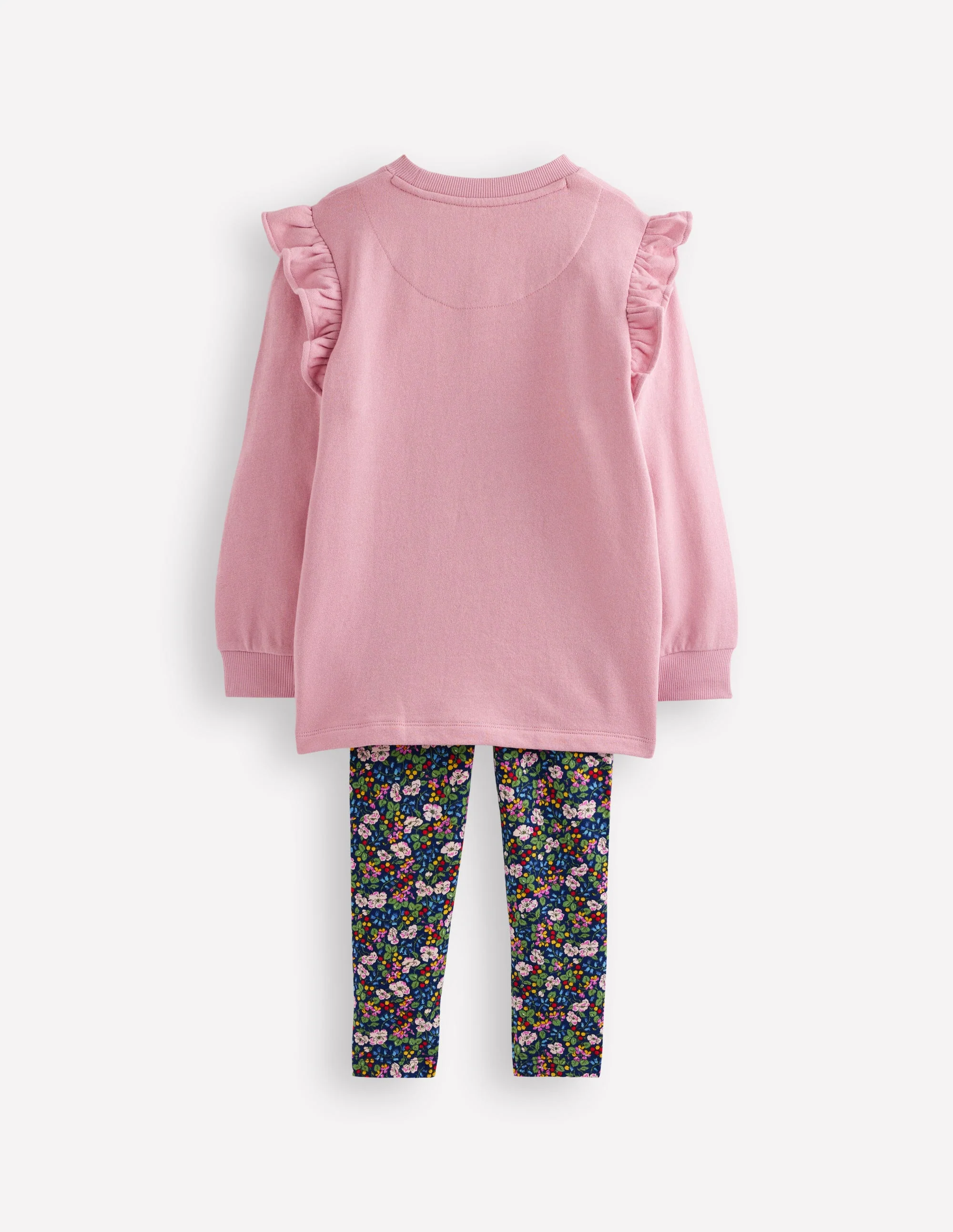Heart Pocket Tunic Set-Berry Floral - Image 2