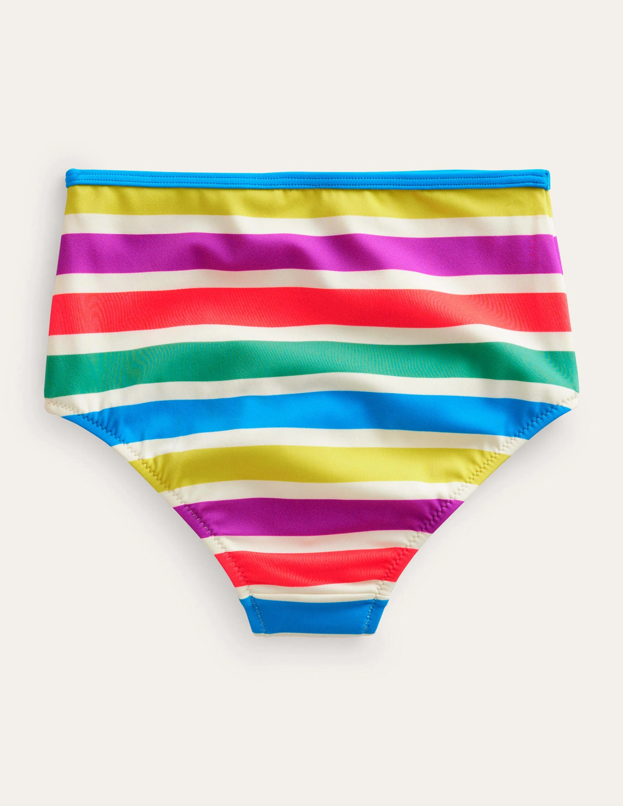 High Waisted Bikini Bottoms-Day Tripping Stripe - Image 2