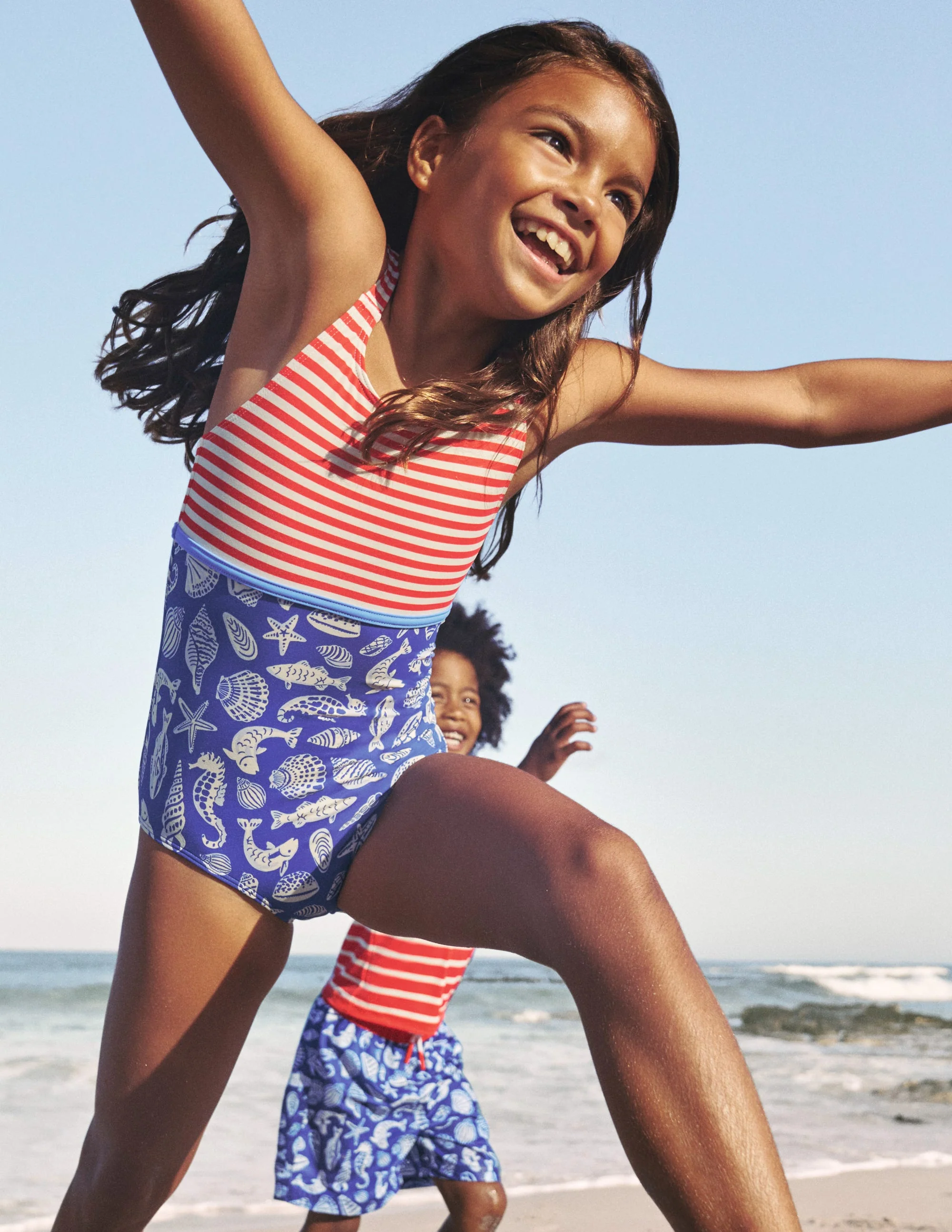Hotchpotch Swimsuit-Sapphire Blue Seashore - Image 4
