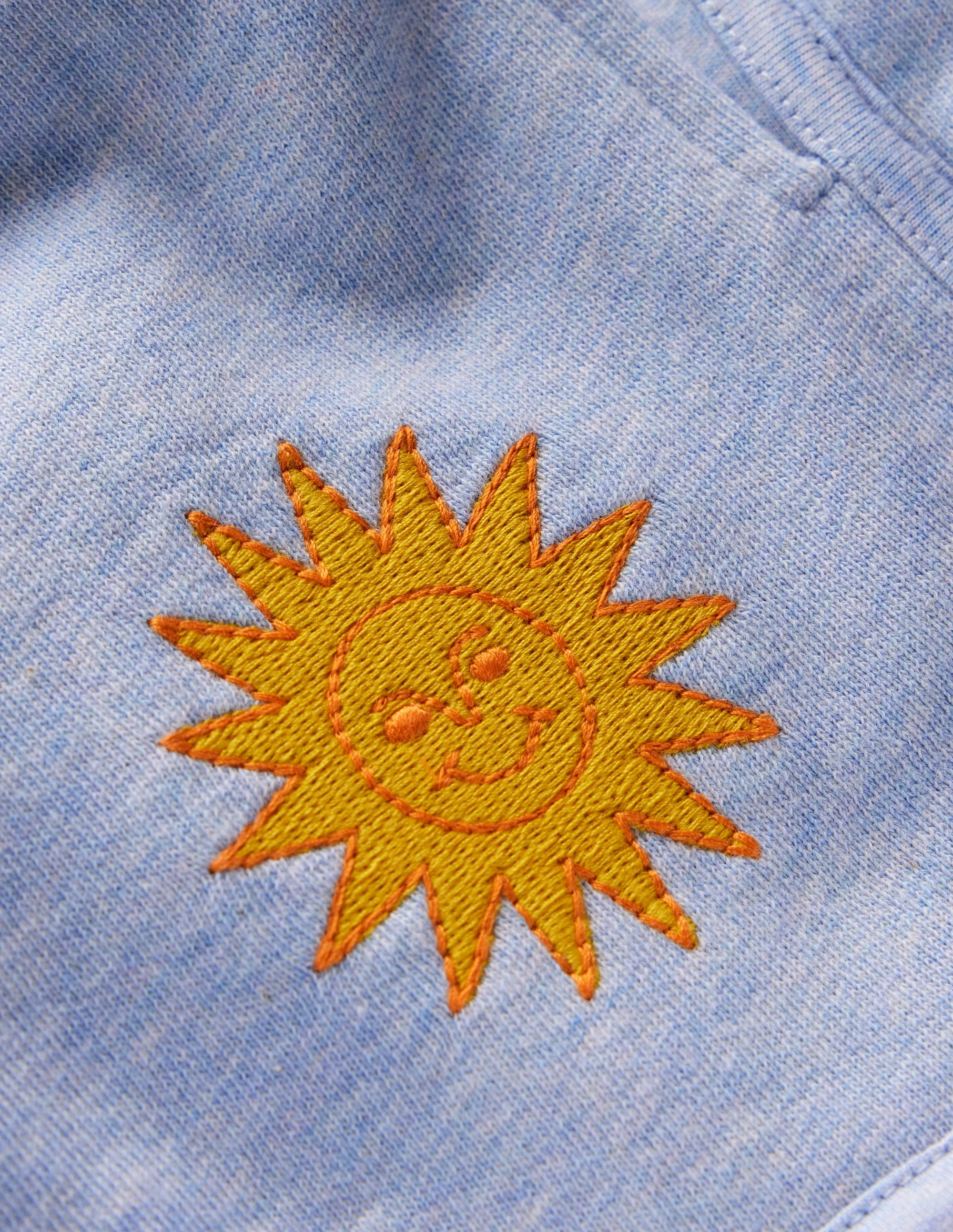 Jersey Boxing Short-Blue Embroidered - Image 3