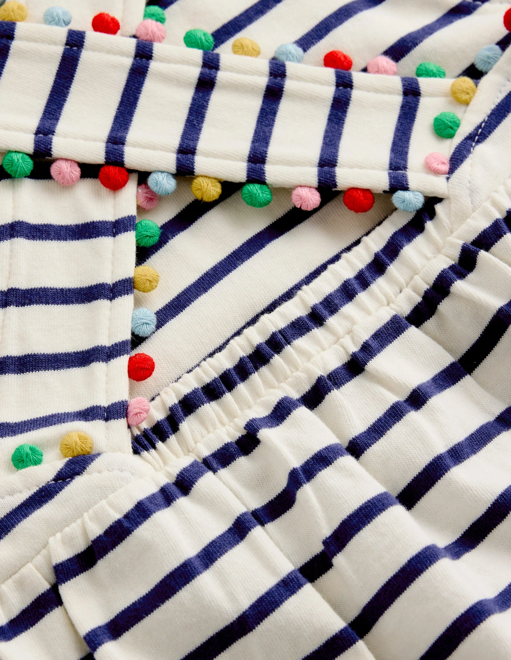 Jersey Cross-back Dress-Starboard Blue Stripe - Image 3