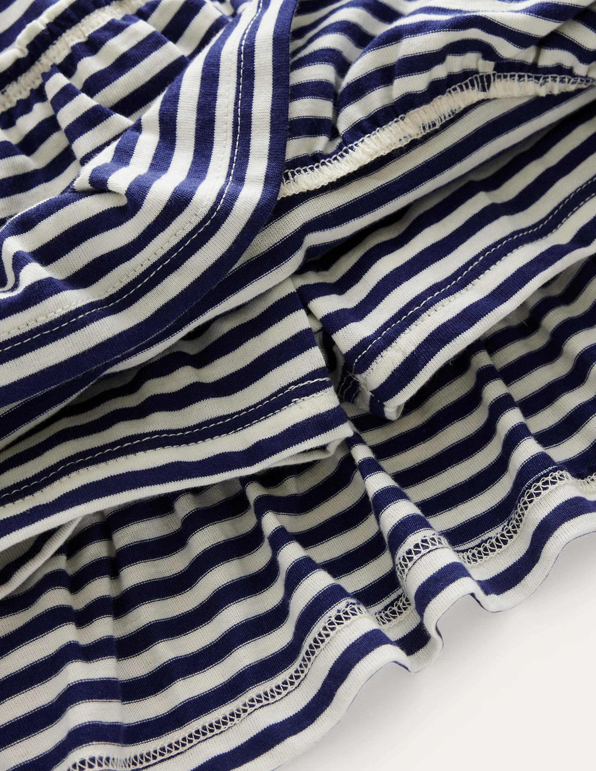 Jersey Ruffle Skort-College Navy/Ivory - Image 3