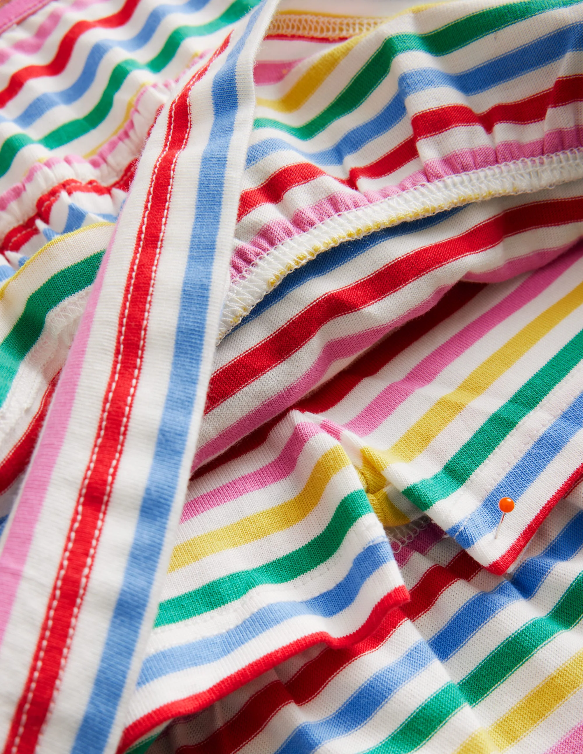 Jersey Ruffle Skort-Multi Stripe - Image 3