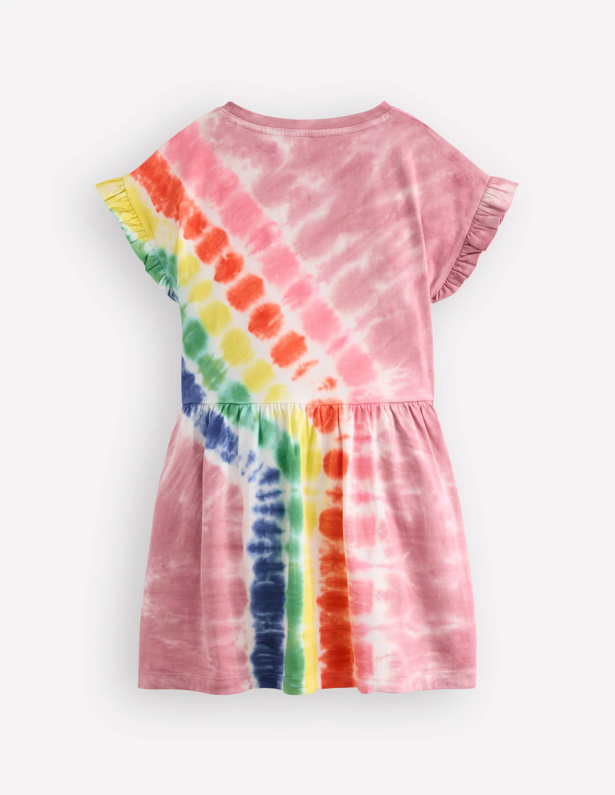 Jersey T-Shirt Dress-Pink Tie Dye - Image 4
