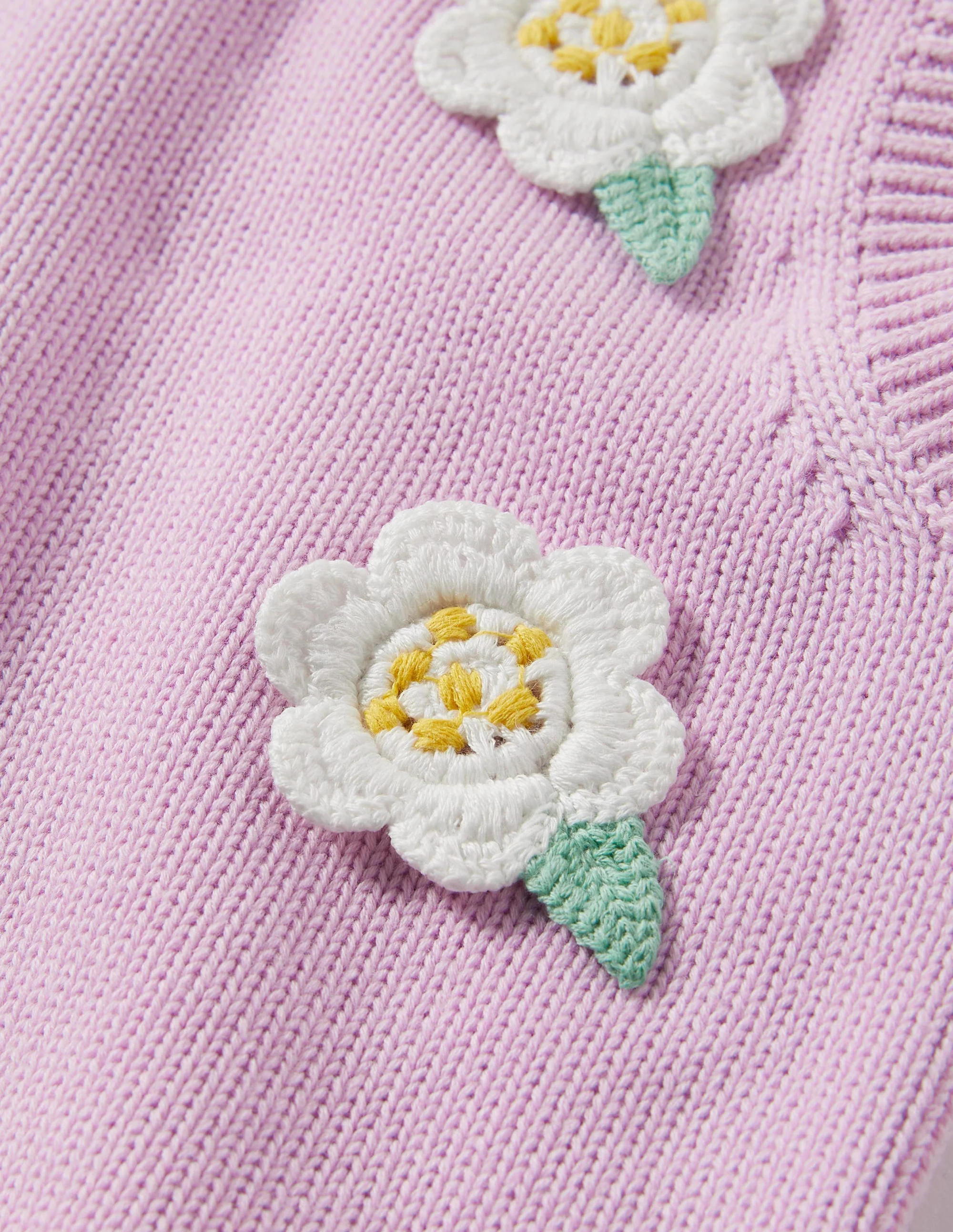 Knitted Sweater Vest-Orchid Petal - Image 3