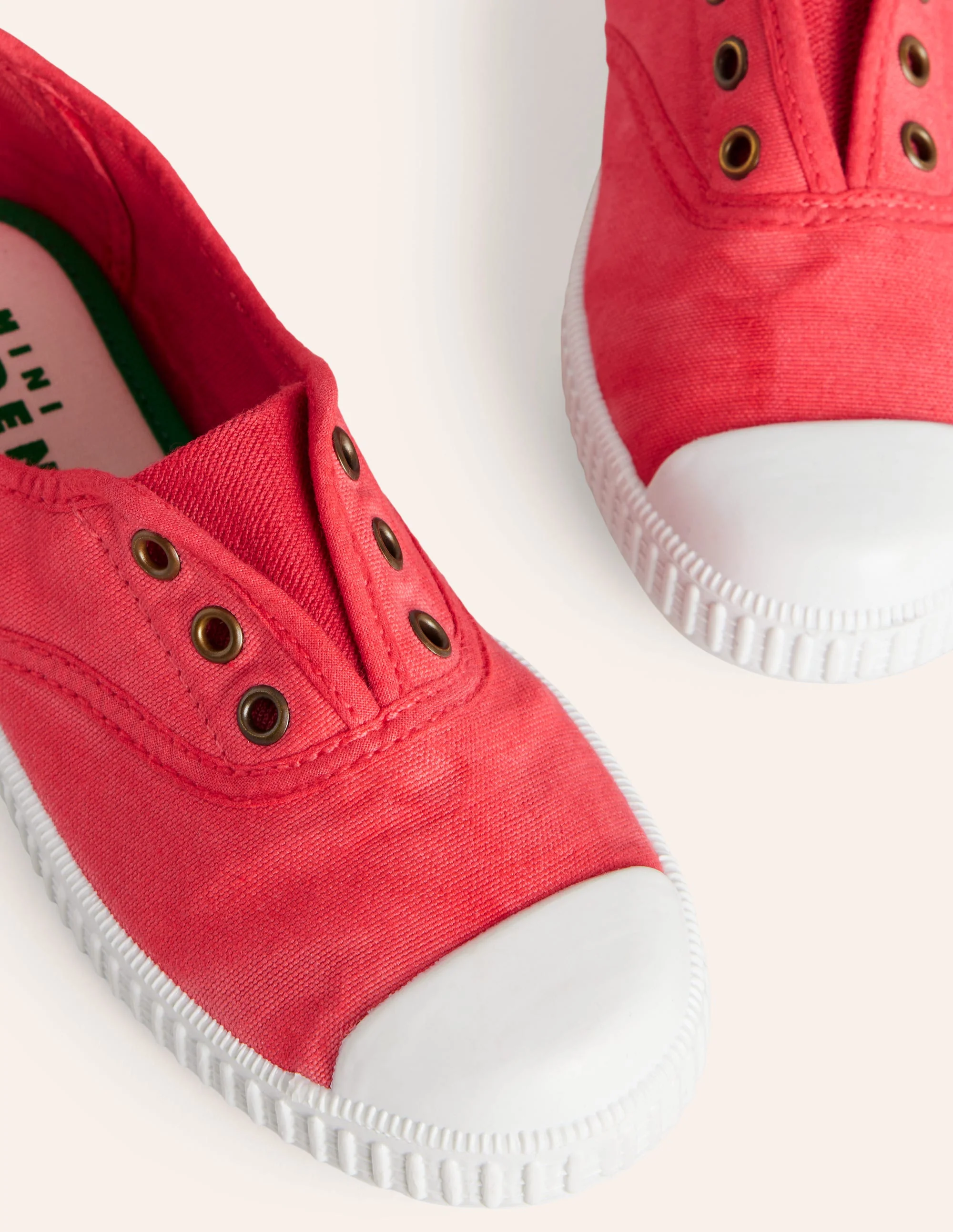 Laceless Canvas Pull-ons-Jam Red - Image 3