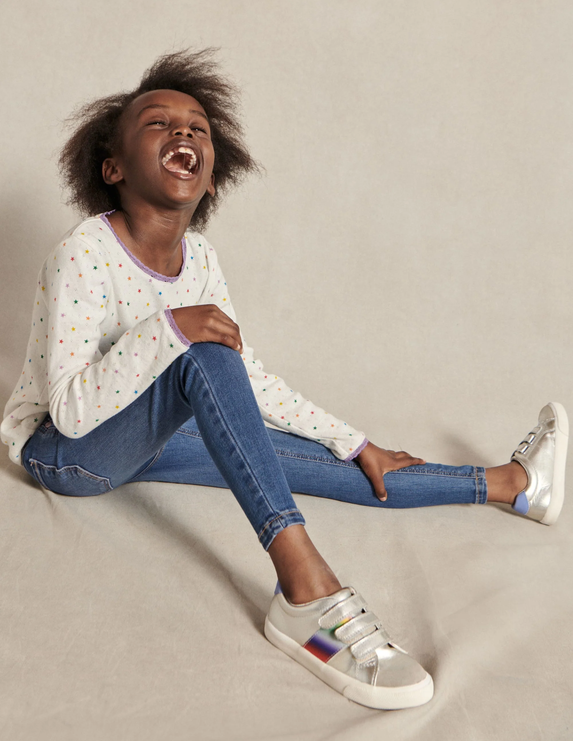 Leather Low Top Sneakers-Gold Metallic - Image 6