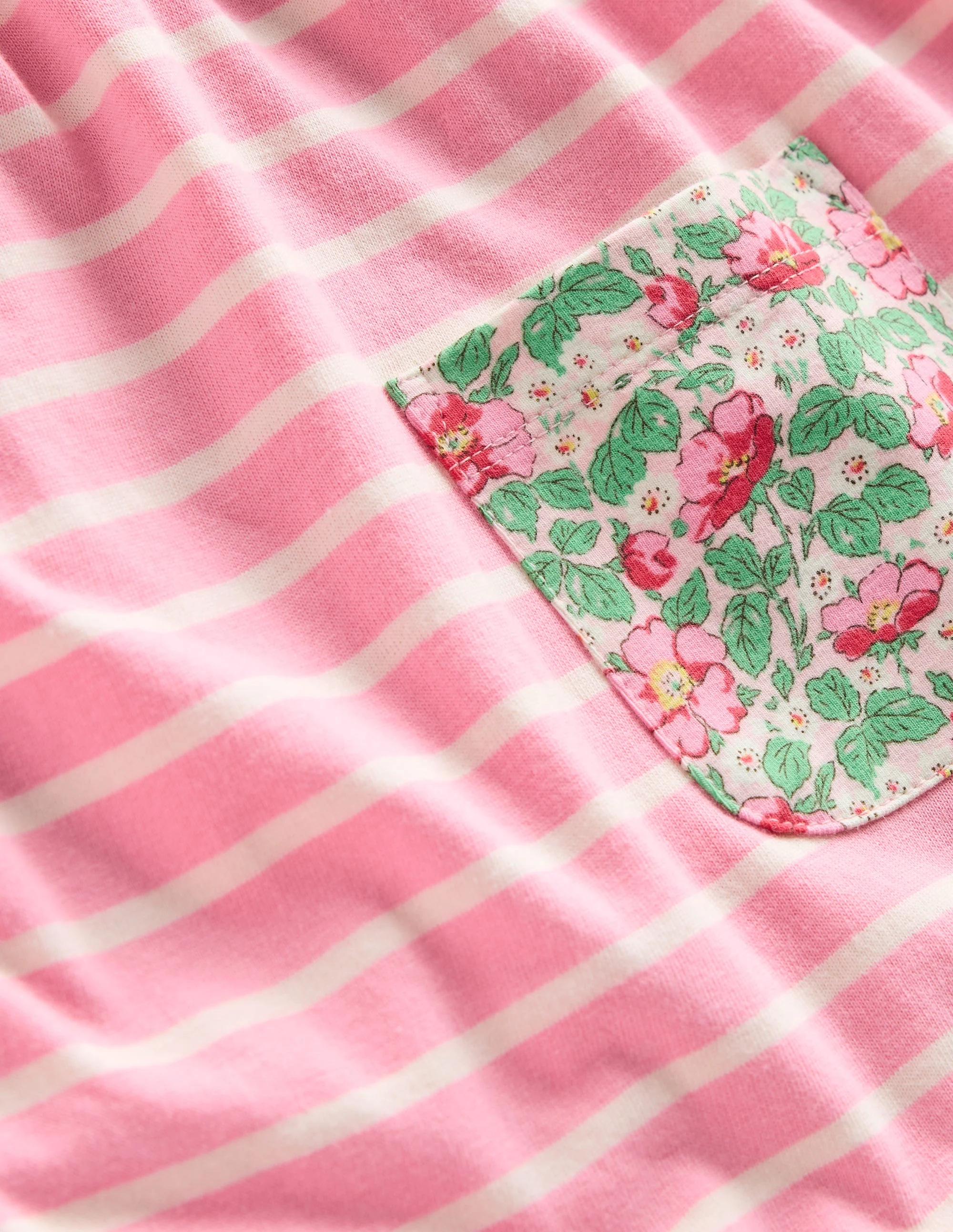 Long-sleeved print tunic set-Chalk Pink Wild Rose - Image 3