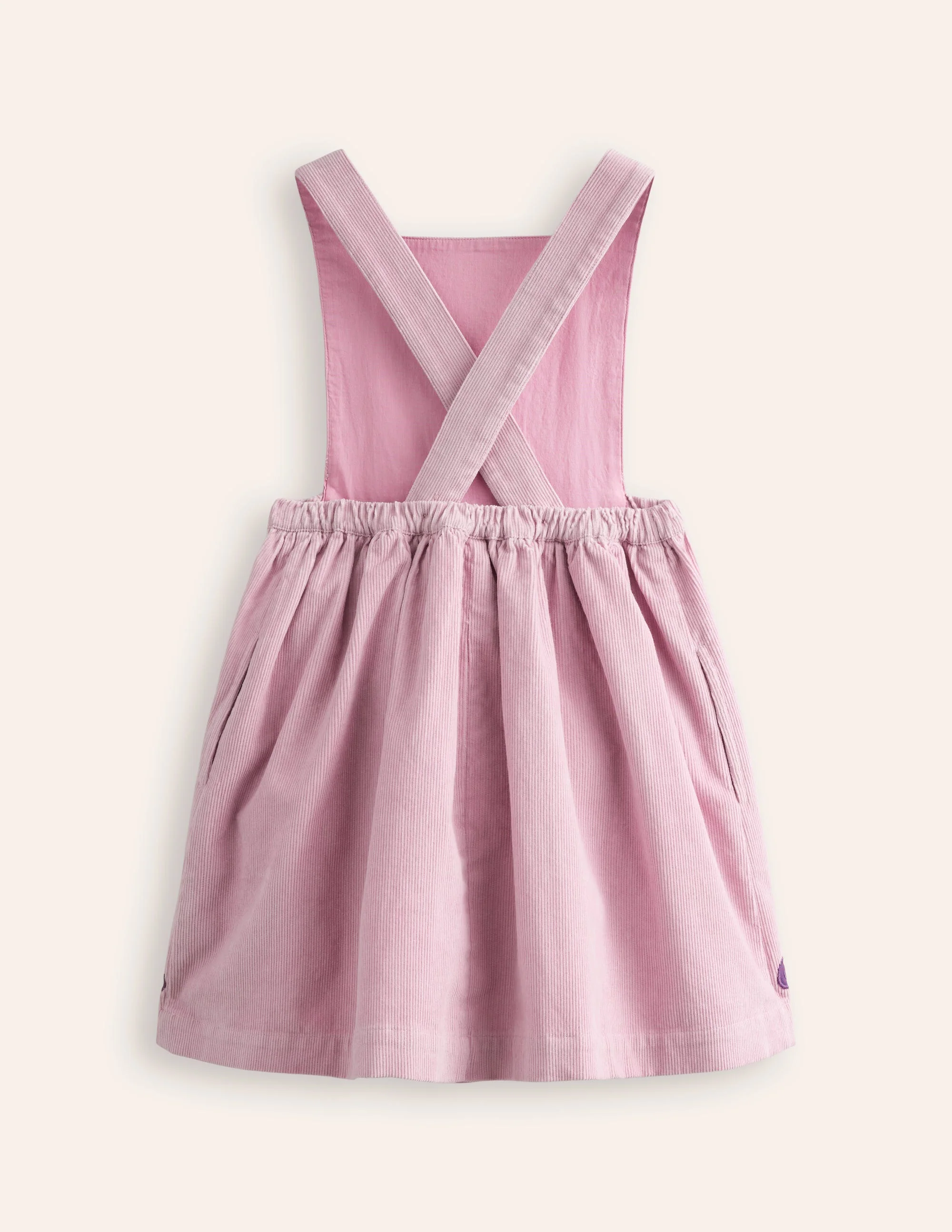 Lucilla Pinafore Dress-Mauve Mist Pumpkin Cats - Image 2