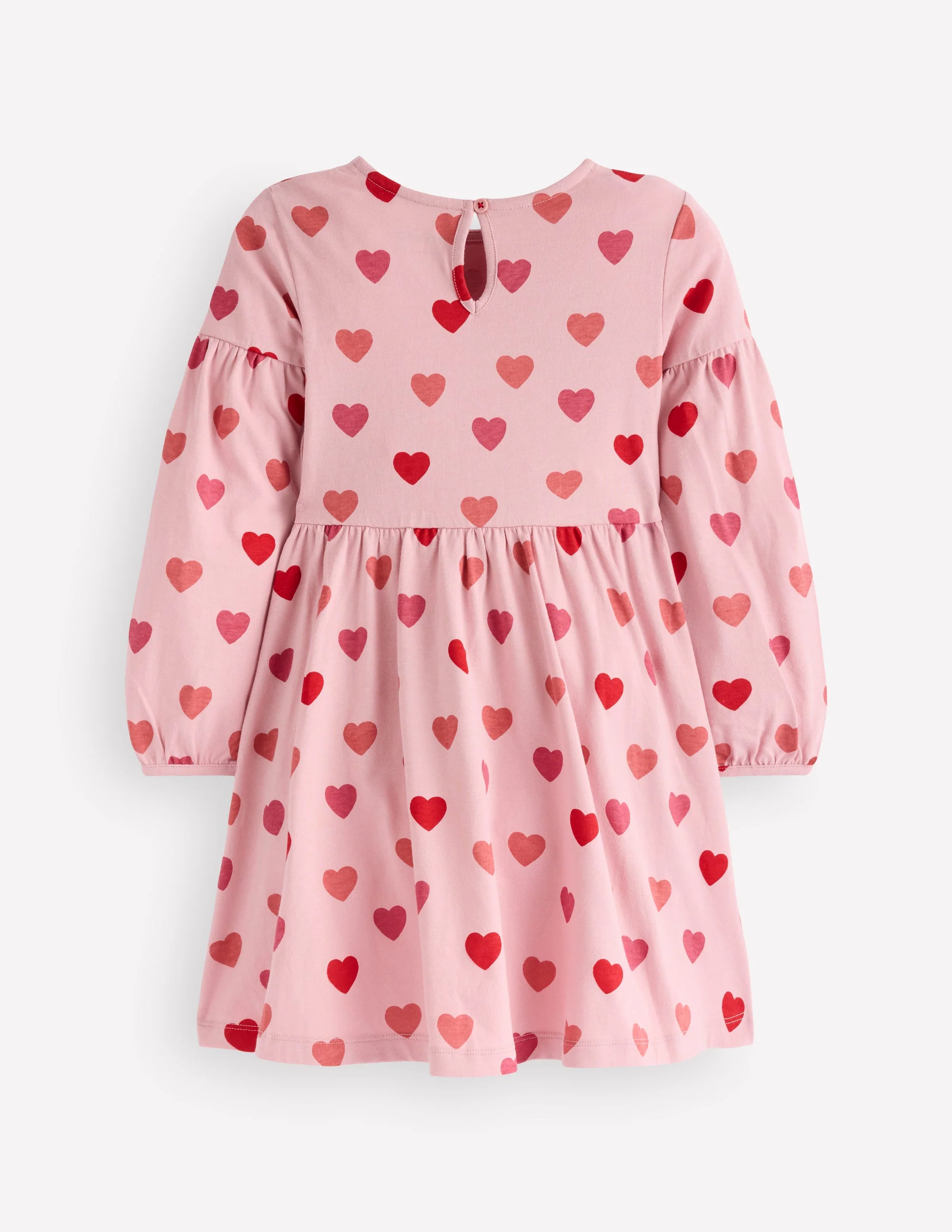 Madeline Blouson Sleeve Dress-Heart Print - Image 2