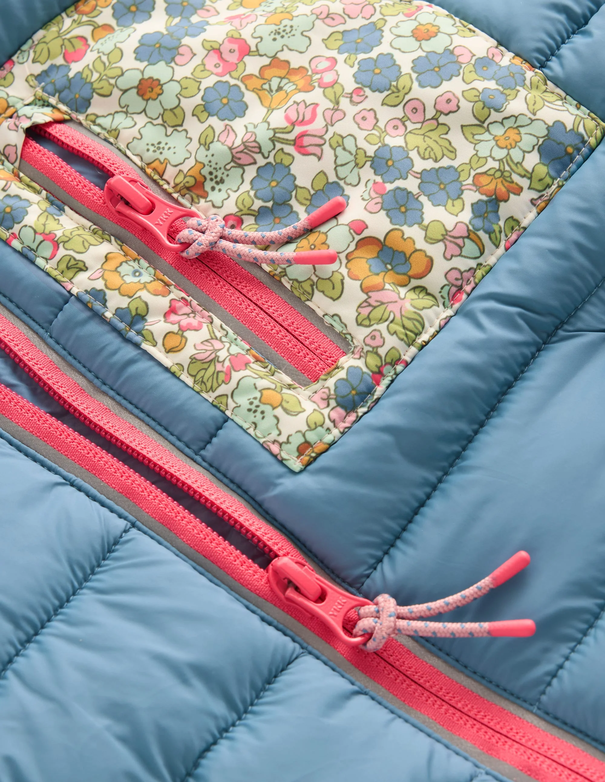 Pack-away Padded Jacket-Blue - Image 3