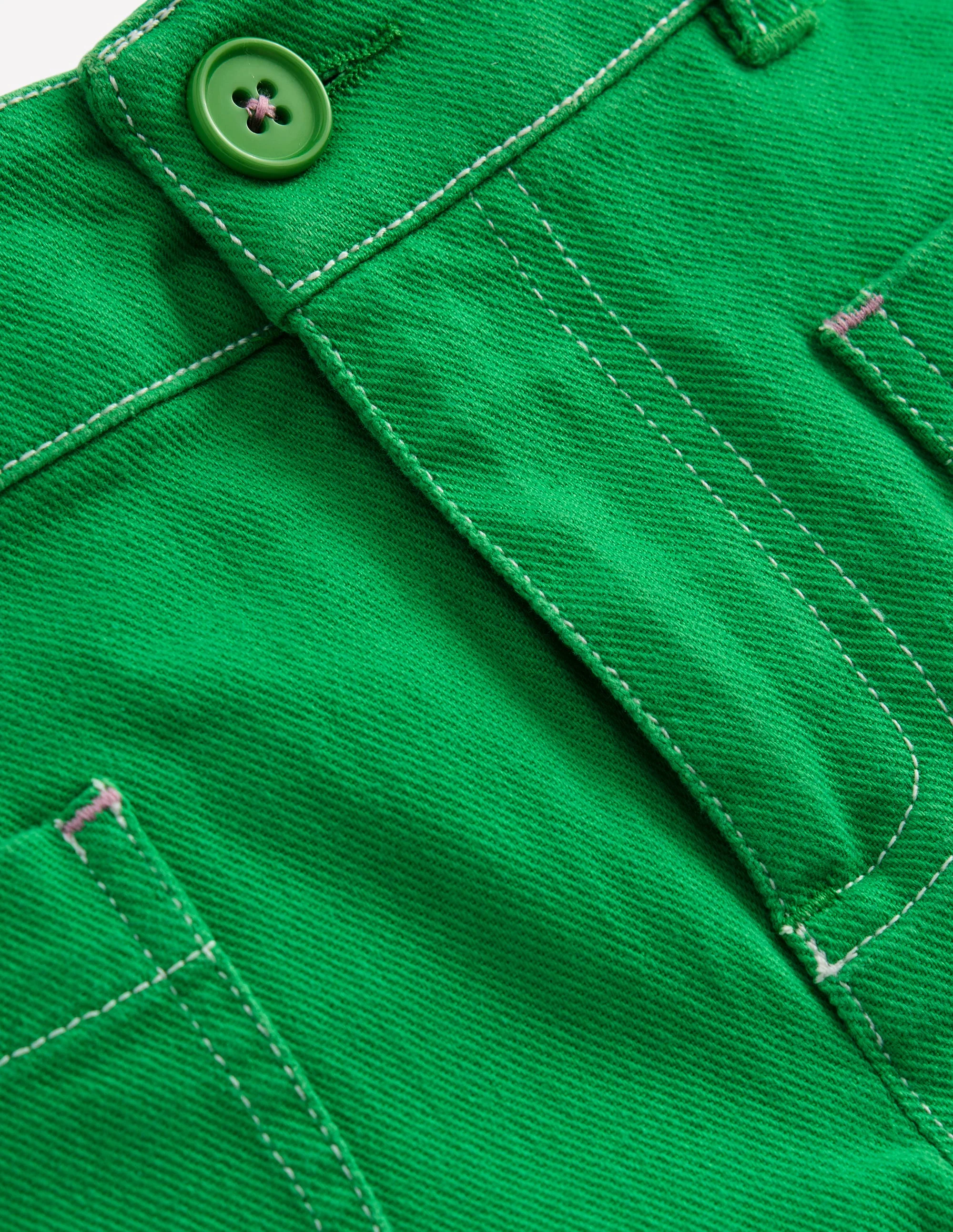 Patch Pocket Shorts-Green - Image 3