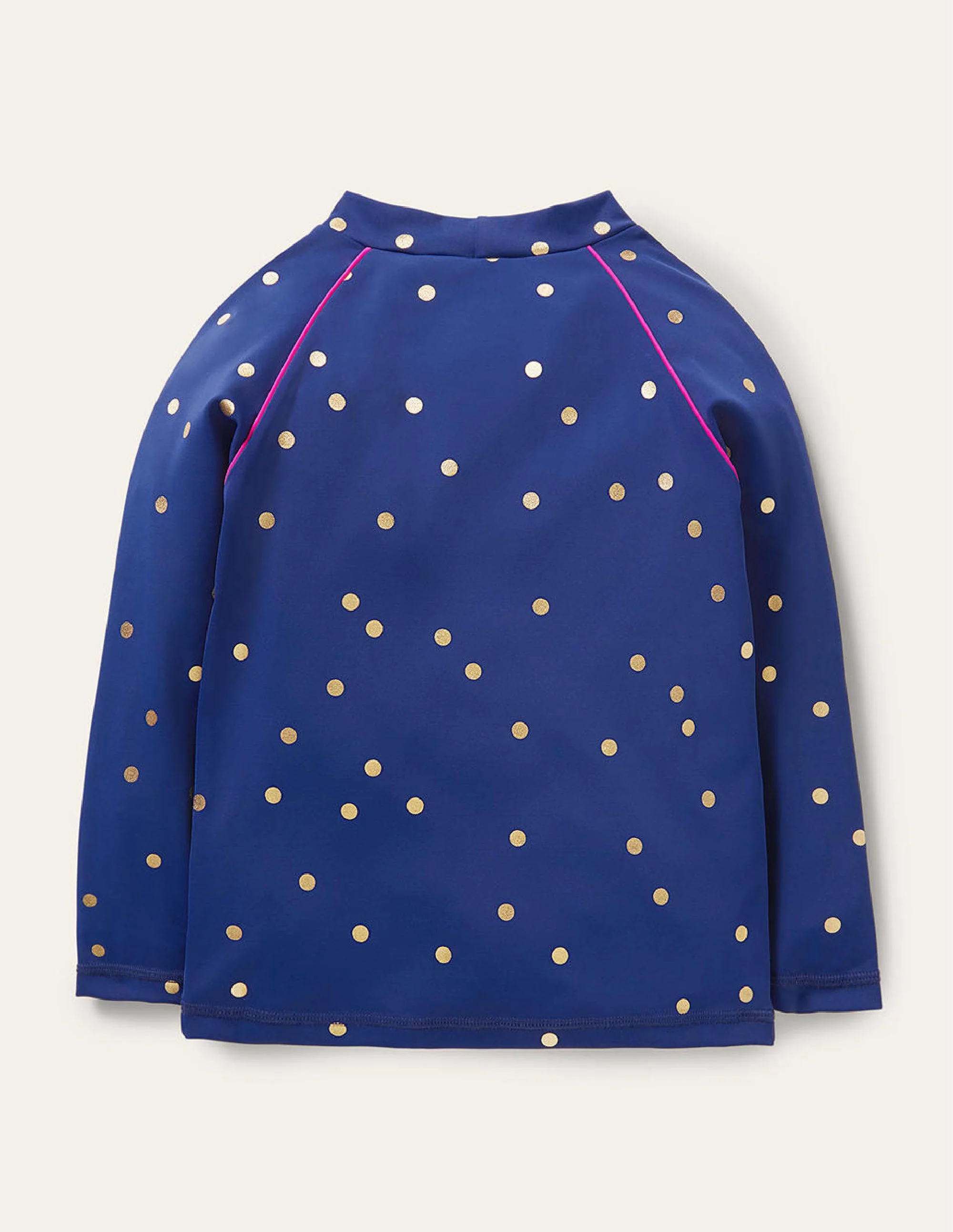 Patterned Rash Guard-Harmony Blue Gold Spot - Image 2