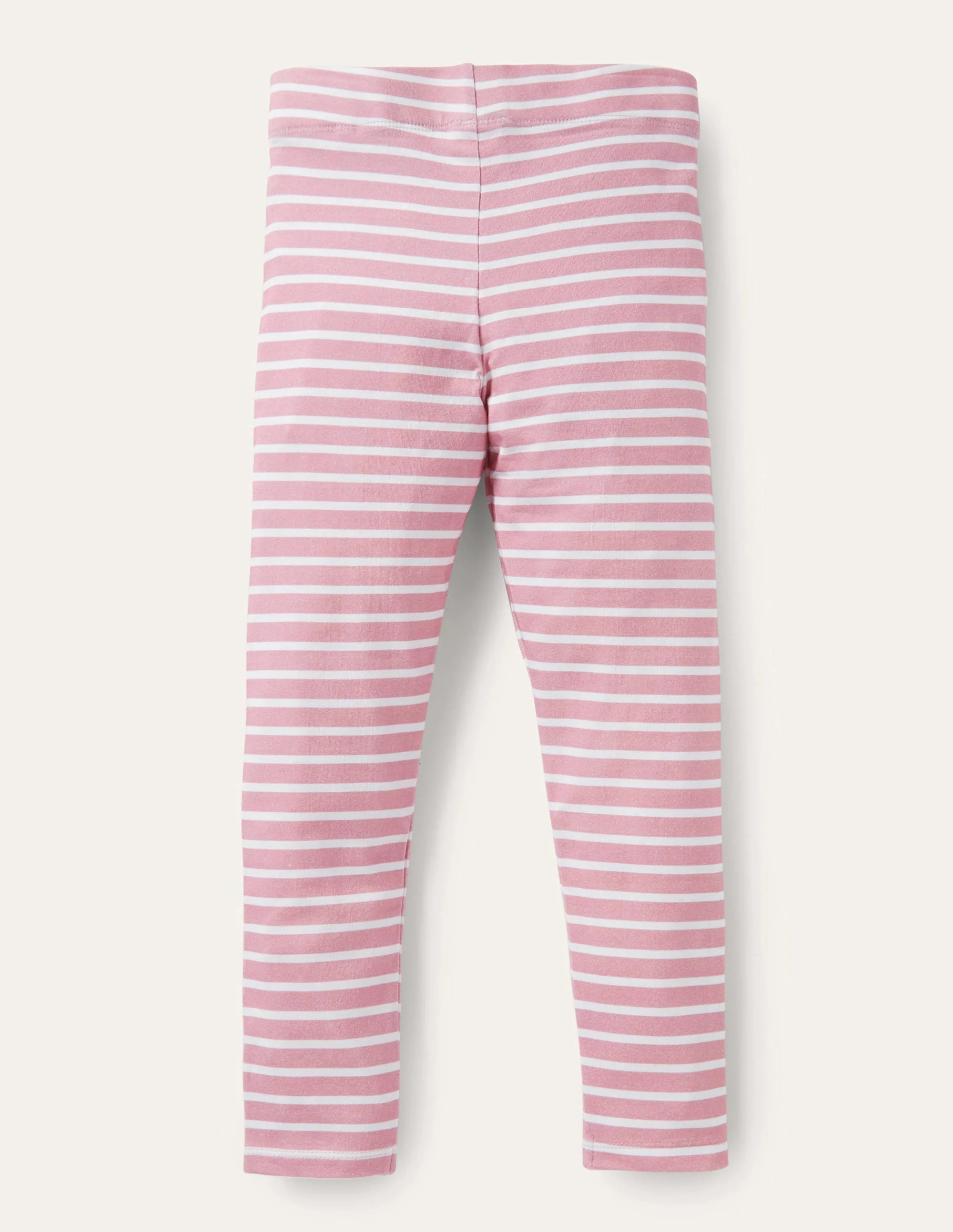 Pink Stripe Guinea Pig Print Leggings-Formica Pink/Ivory Guinea Pig - Image 2