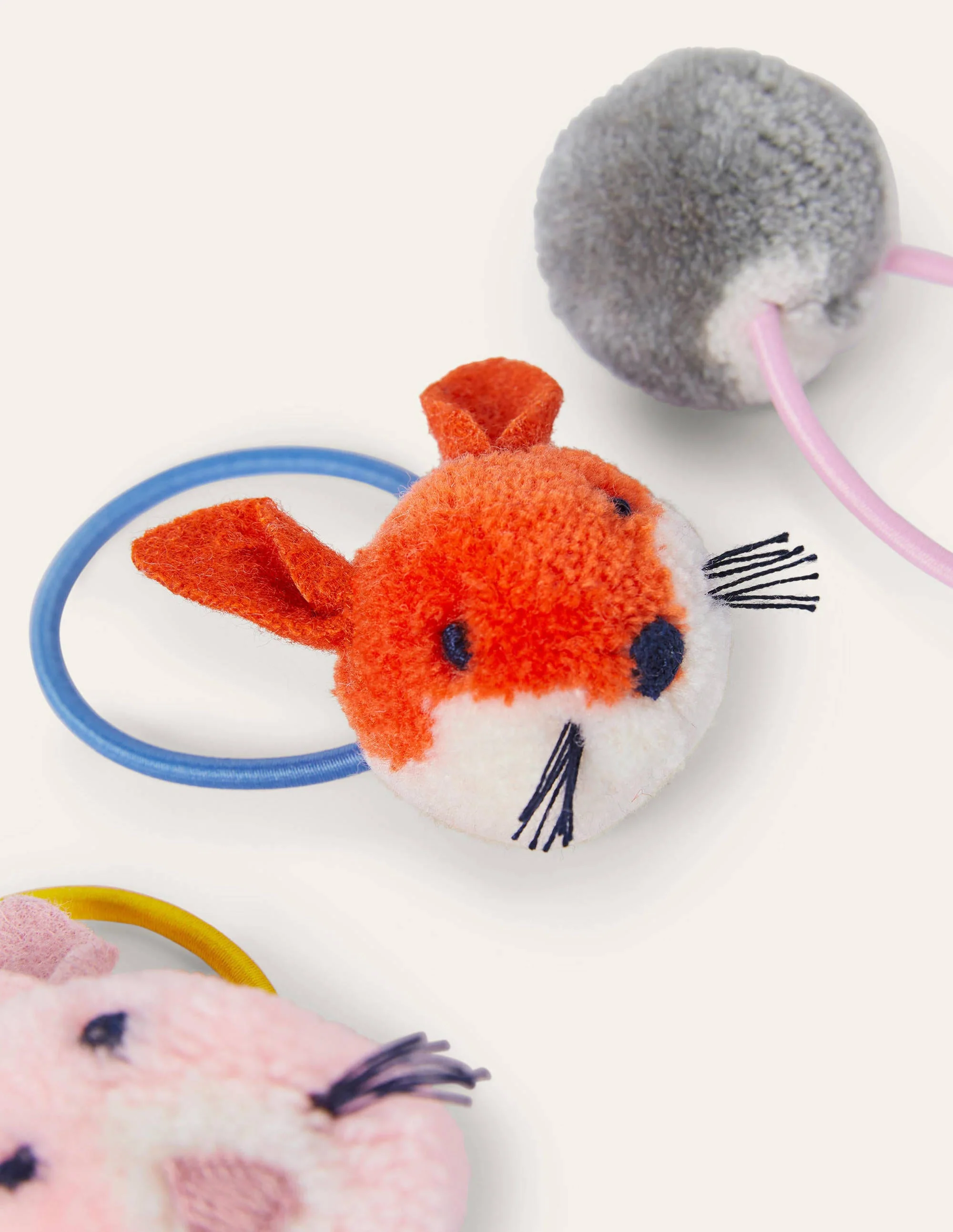 Pom Pom Hairbands 3 Pack-Multi - Image 2