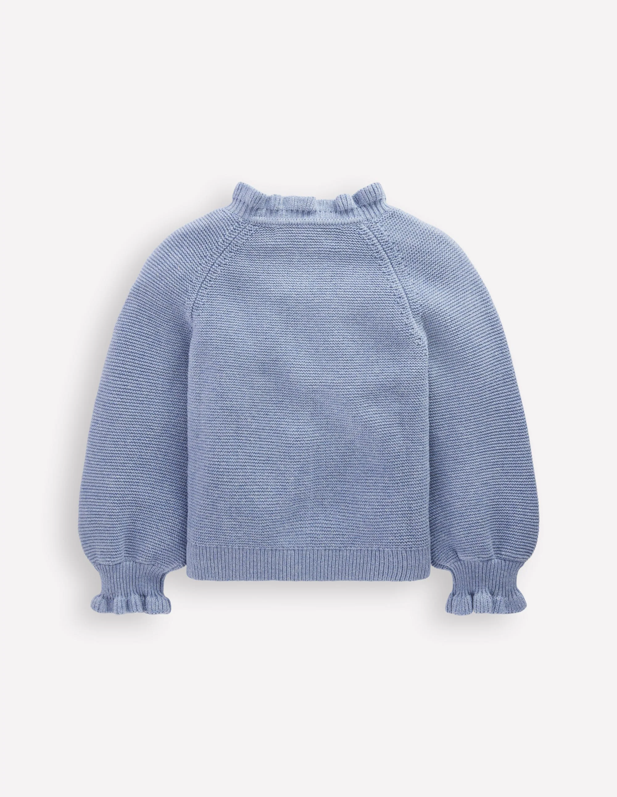Pretty Embroidered Cardigan-Glacier Blue - Image 2