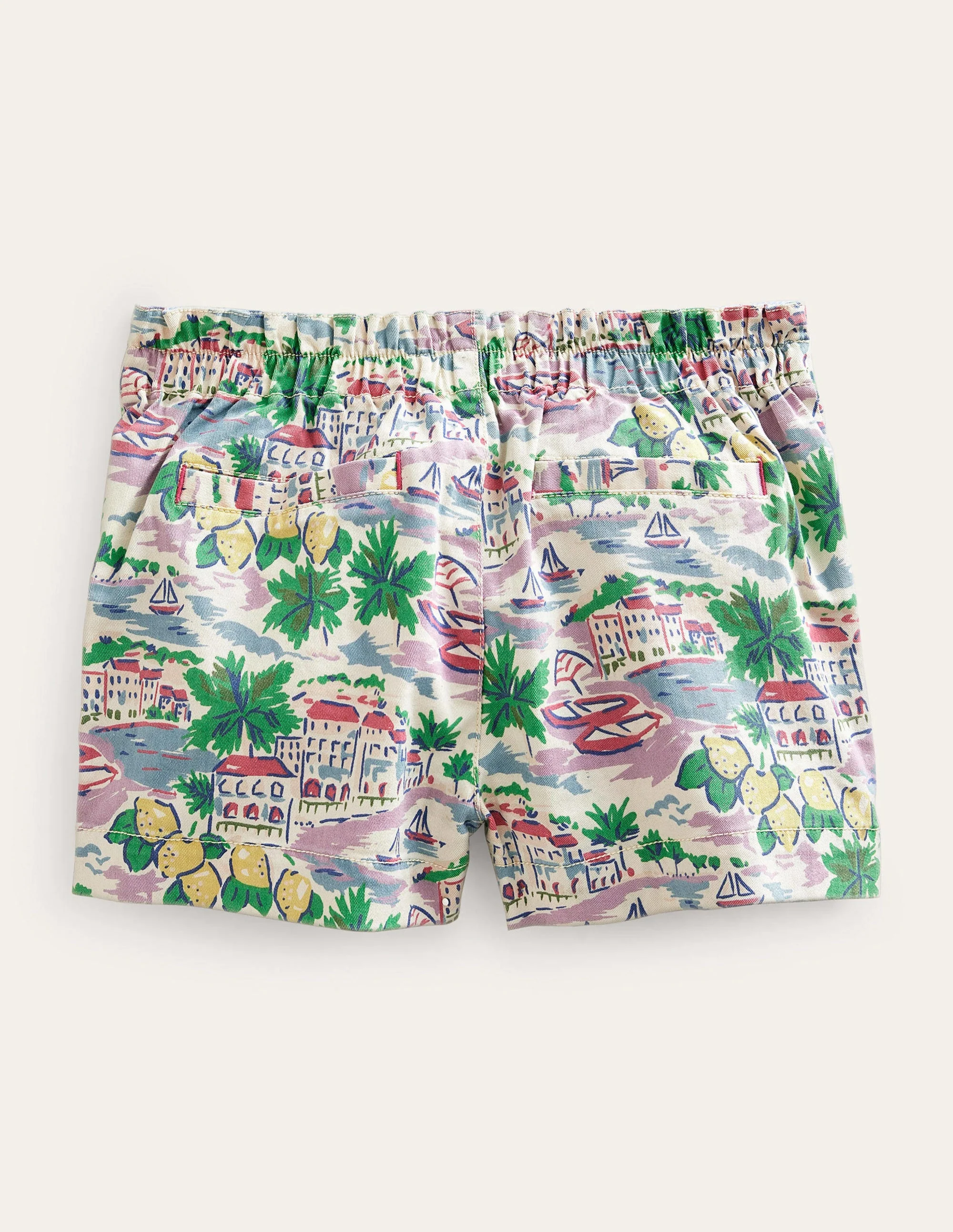 Printed Chino Shorts-Multi Scene Print - Image 2