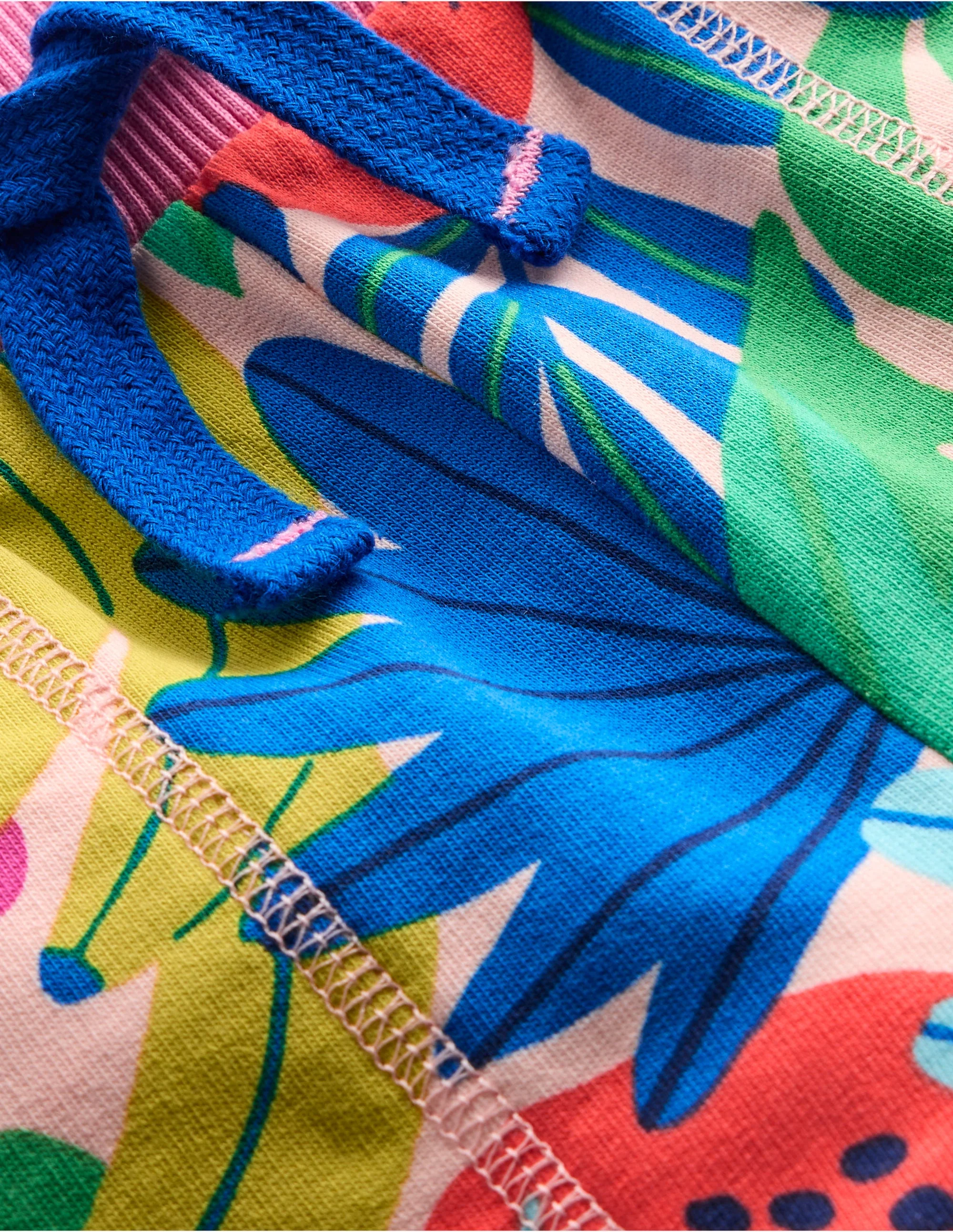 Printed Jersey Shorts-Multi Tropical Fruit - Image 3