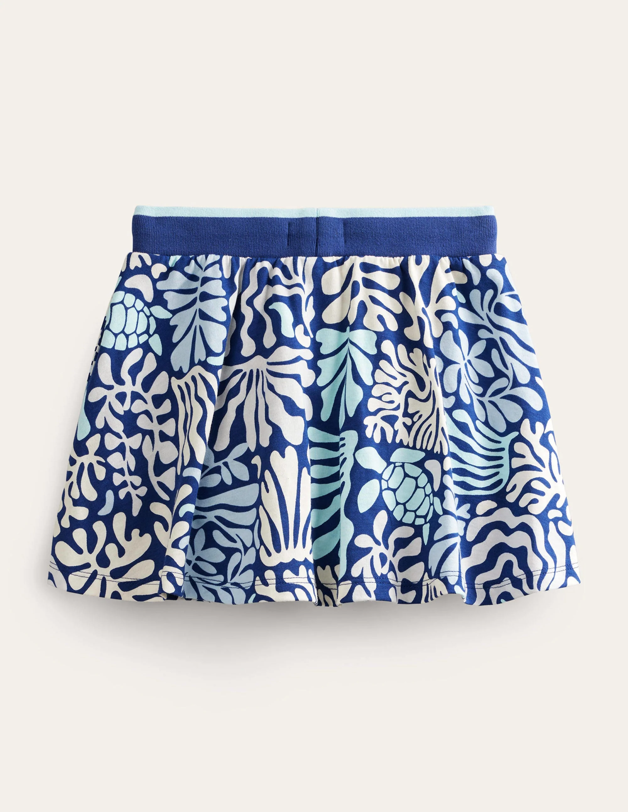 Printed Jersey Skort-Starboard Blue Coral Reef - Image 2