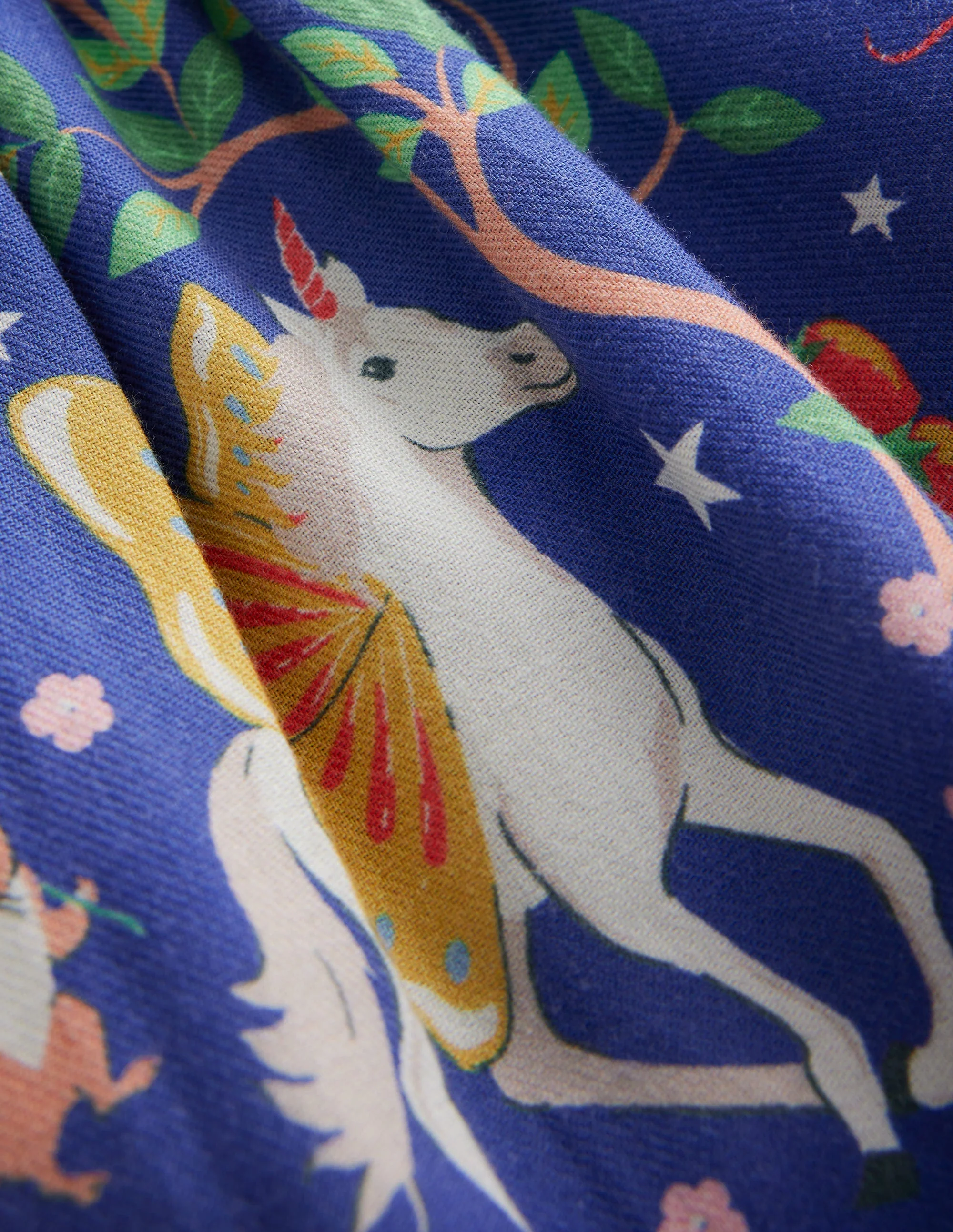 Printed Pull-On Twirly Skirt-Blue Enchanted Unicorn - Image 3