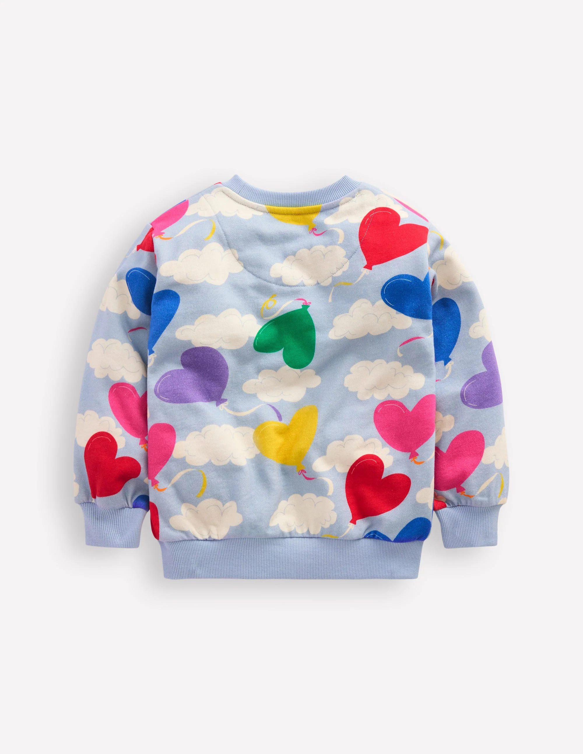Printed Relaxed Sweatshirt-Misty Blue Balloon Sky - Image 2