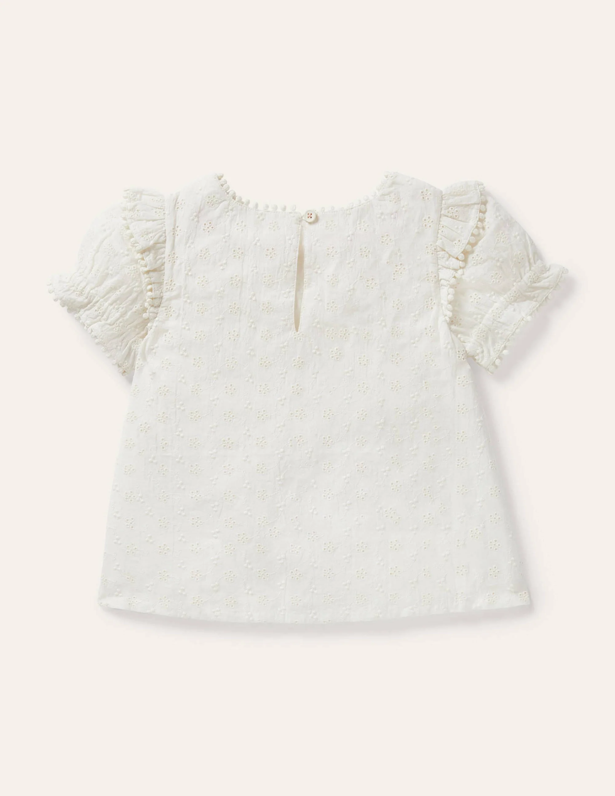 Printed Woven Blouse-Ivory - Image 2