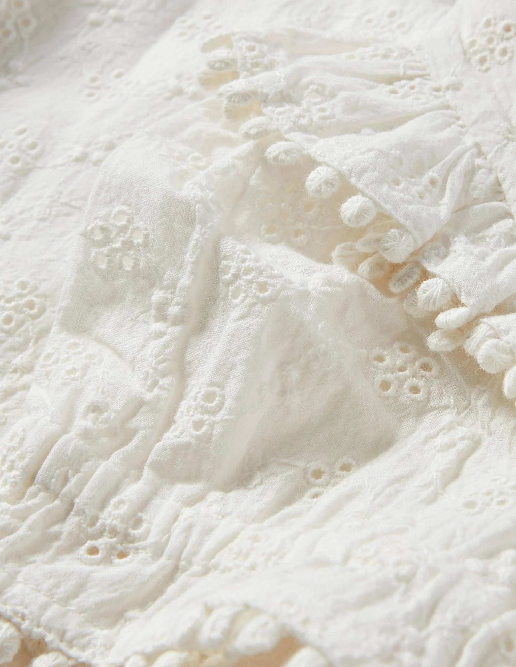 Printed Woven Blouse-Ivory - Image 3