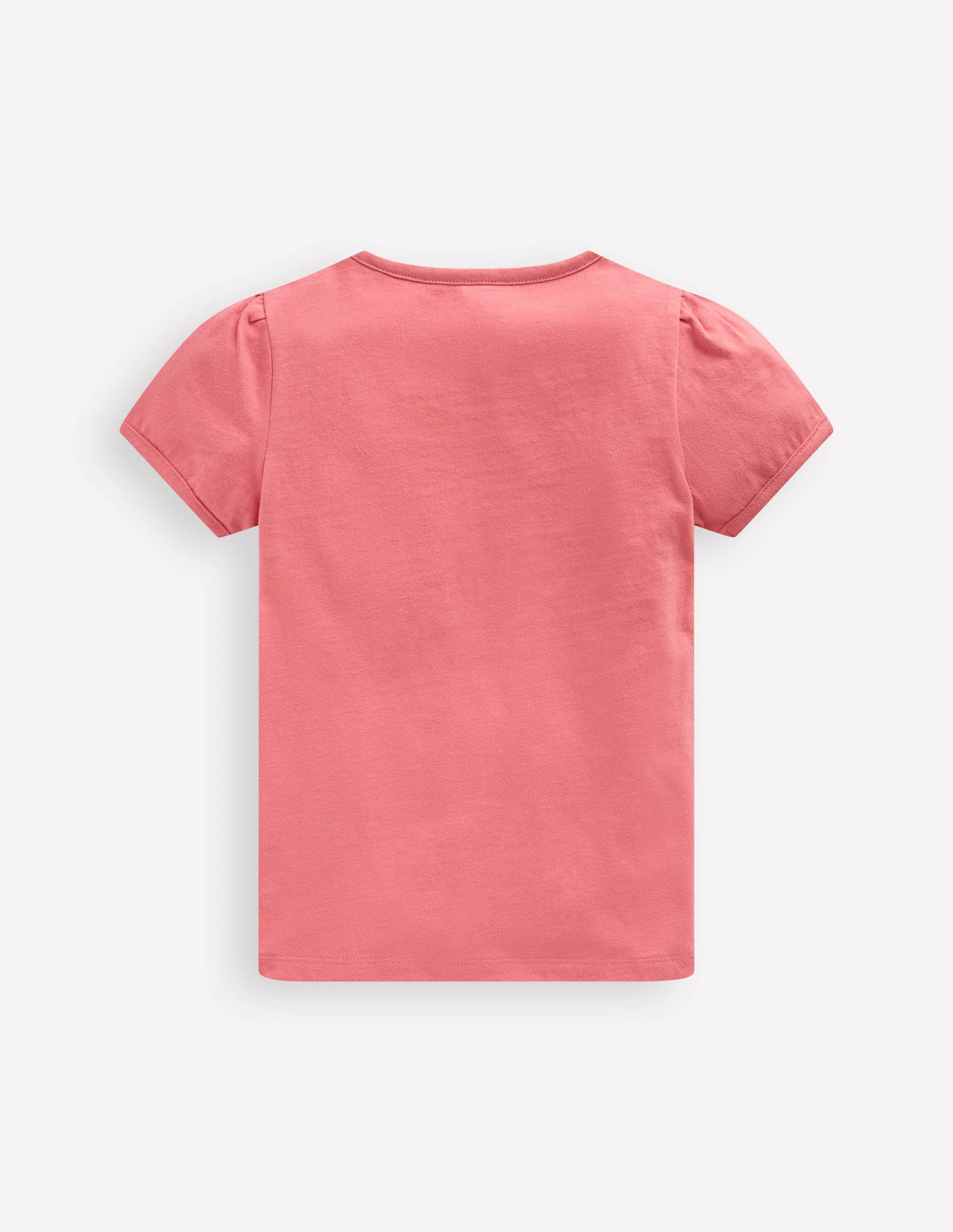 Puff Sleeve Superstitch Top-Blossom Pink Bunnies - Image 2