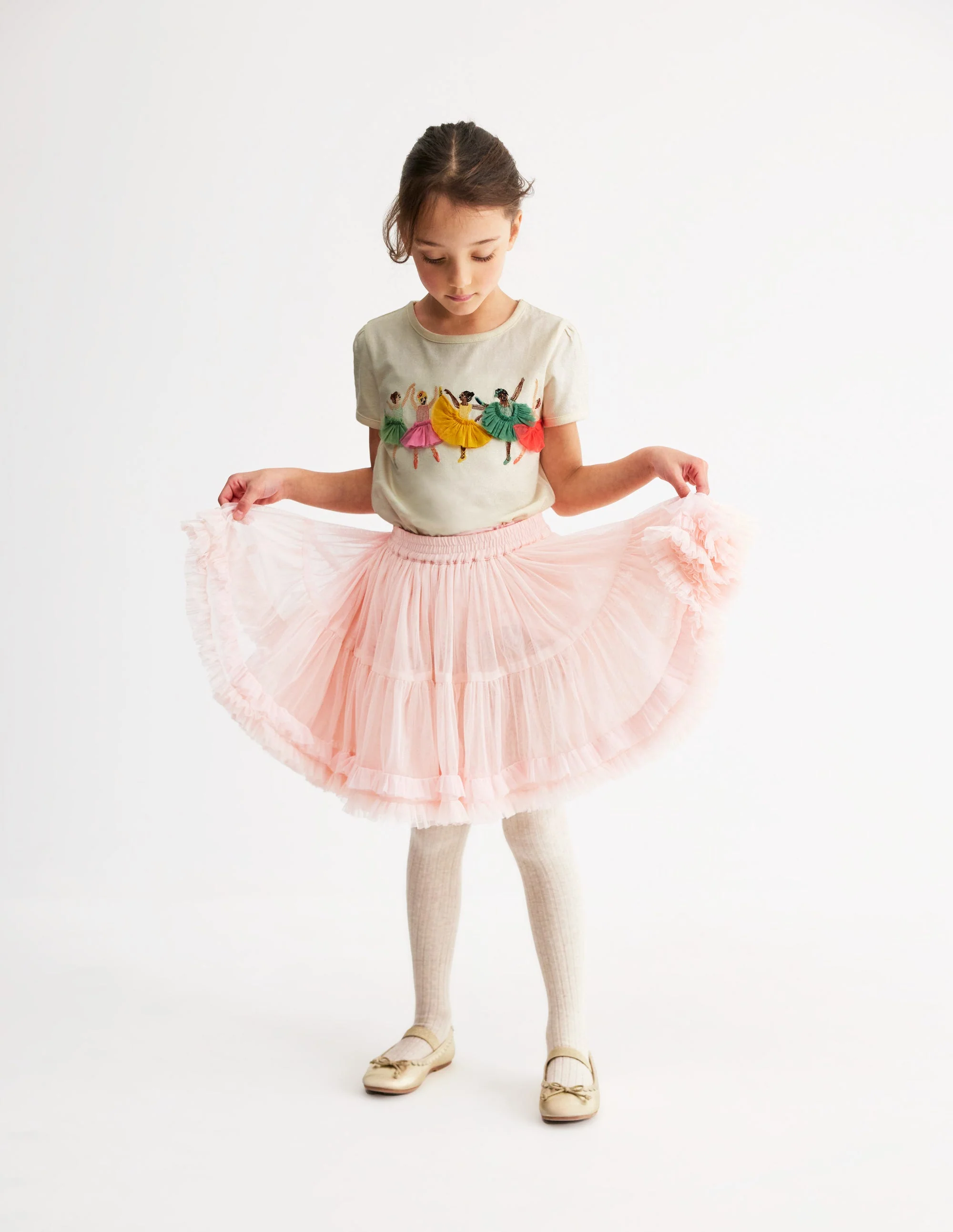 Puff Sleeve Superstitch Top-Ivory Ballerinas - Image 4