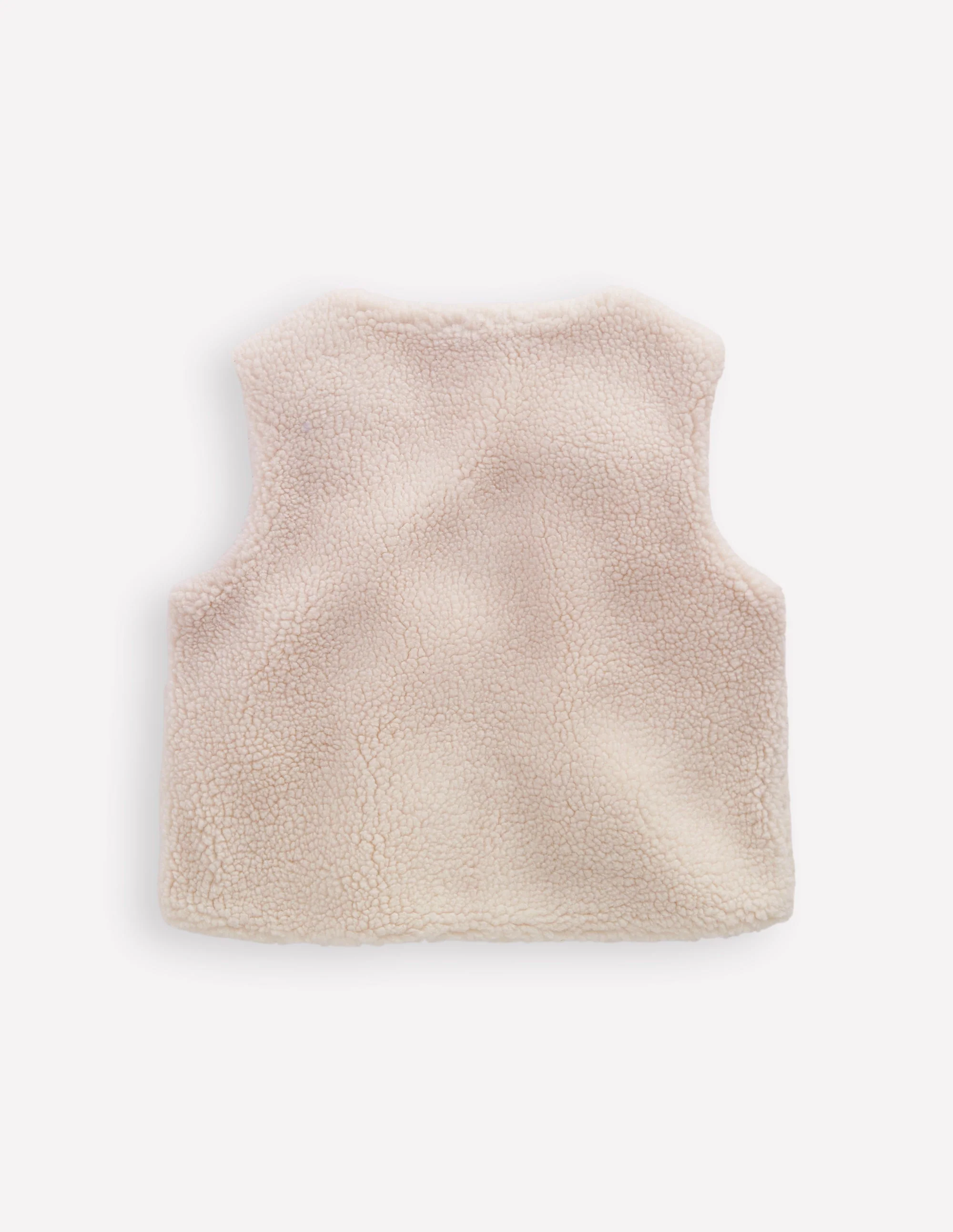 Relaxed Borg Gilet-Ecru - Image 2
