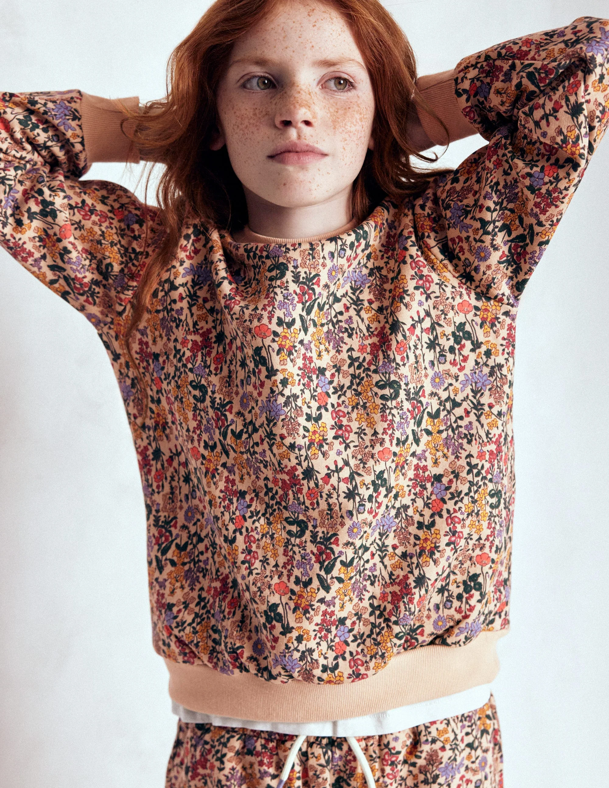 Relaxed Printed Sweatshirt-Ditsy Floral - Image 5