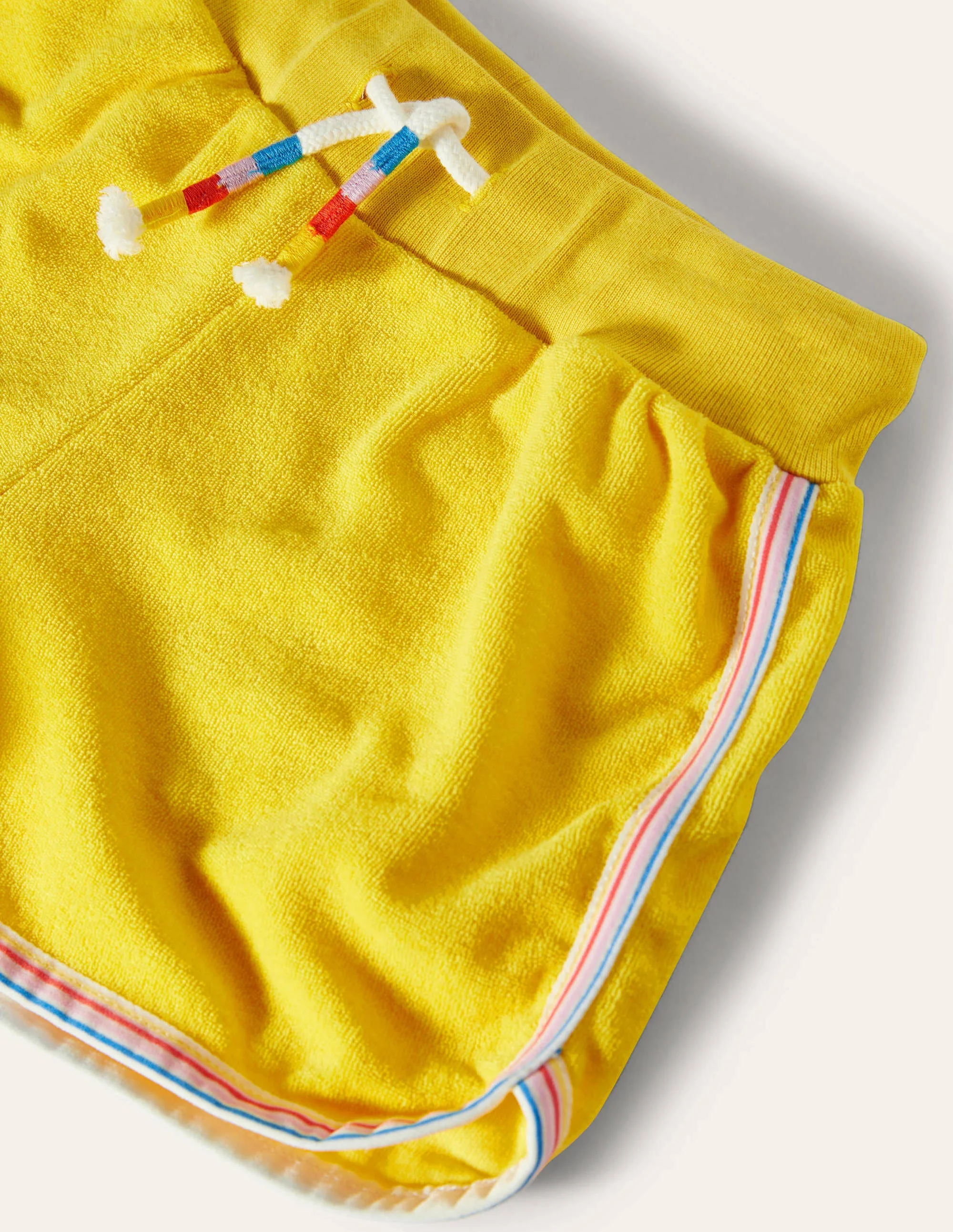 Retro Towelling Shorts-Daffodil Yellow - Image 3