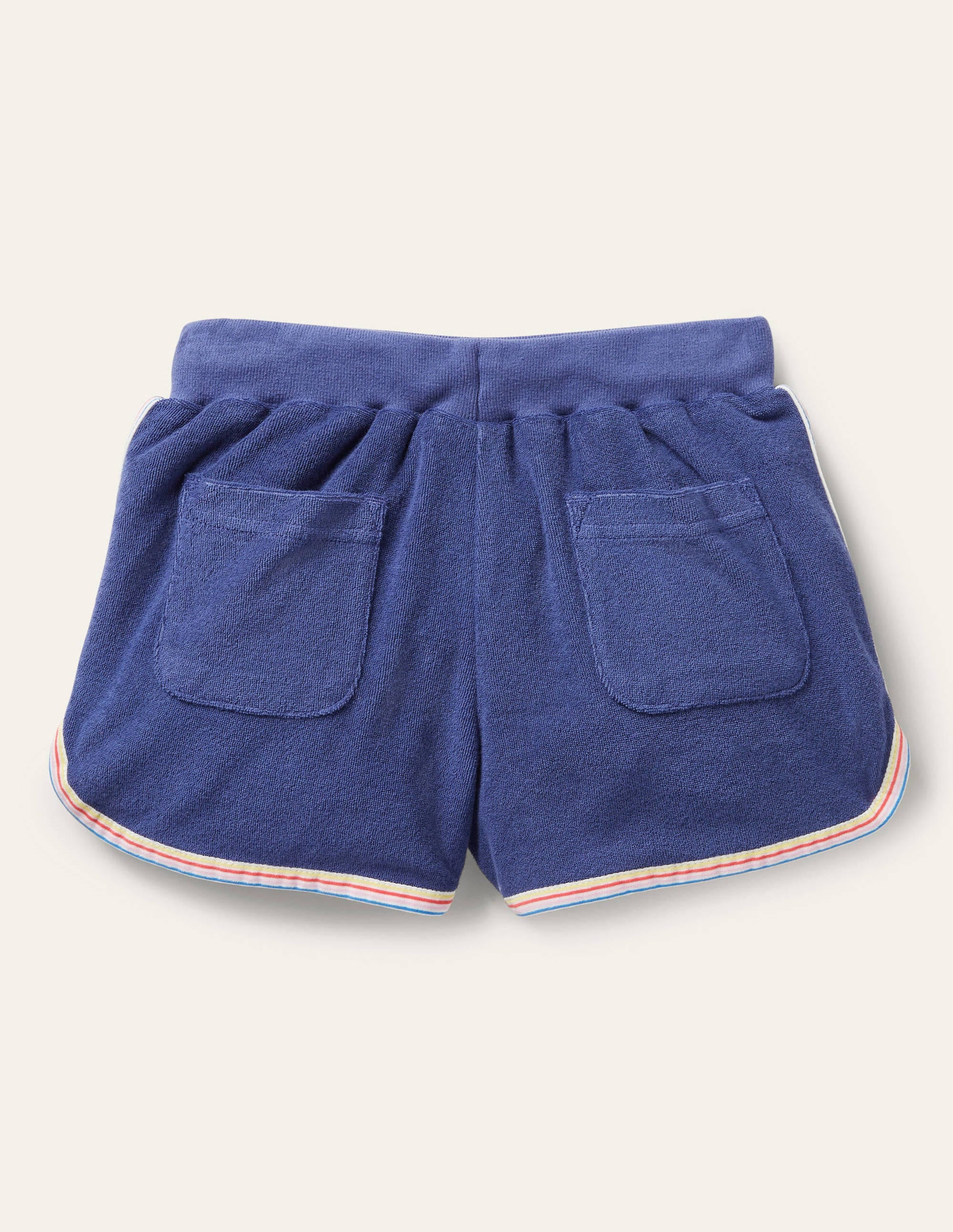 Retro Towelling Shorts-Starboard Blue - Image 2