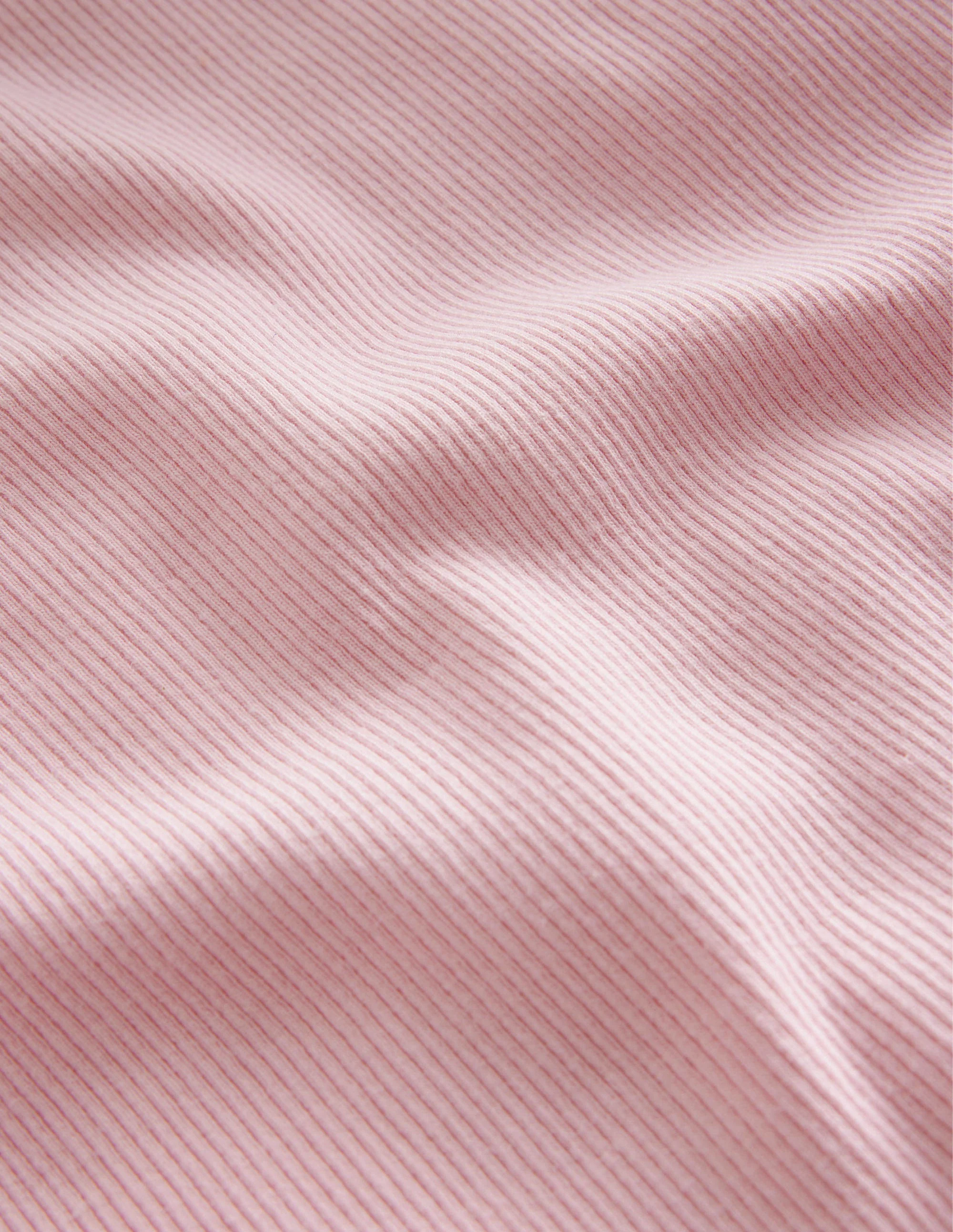 Ribbed Long Sleeve T-Shirt-French Pink - Image 3